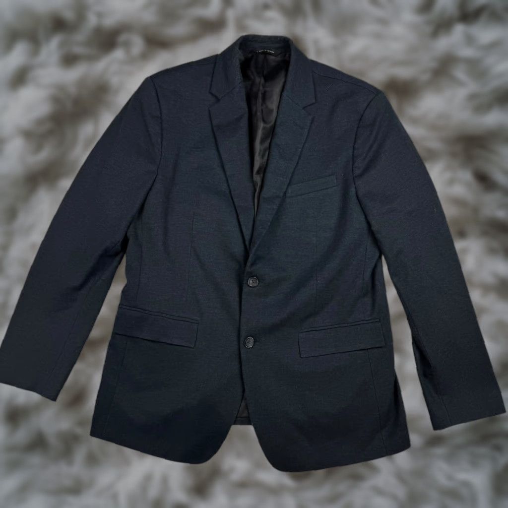 Banana Republic Banana Republic Blazer Jacket Gray 42R Men’s Polyester Blend 2-Button / Single-Breasted / Notch Lapel / Regular Fit Size 42R - 1 Thumbnail