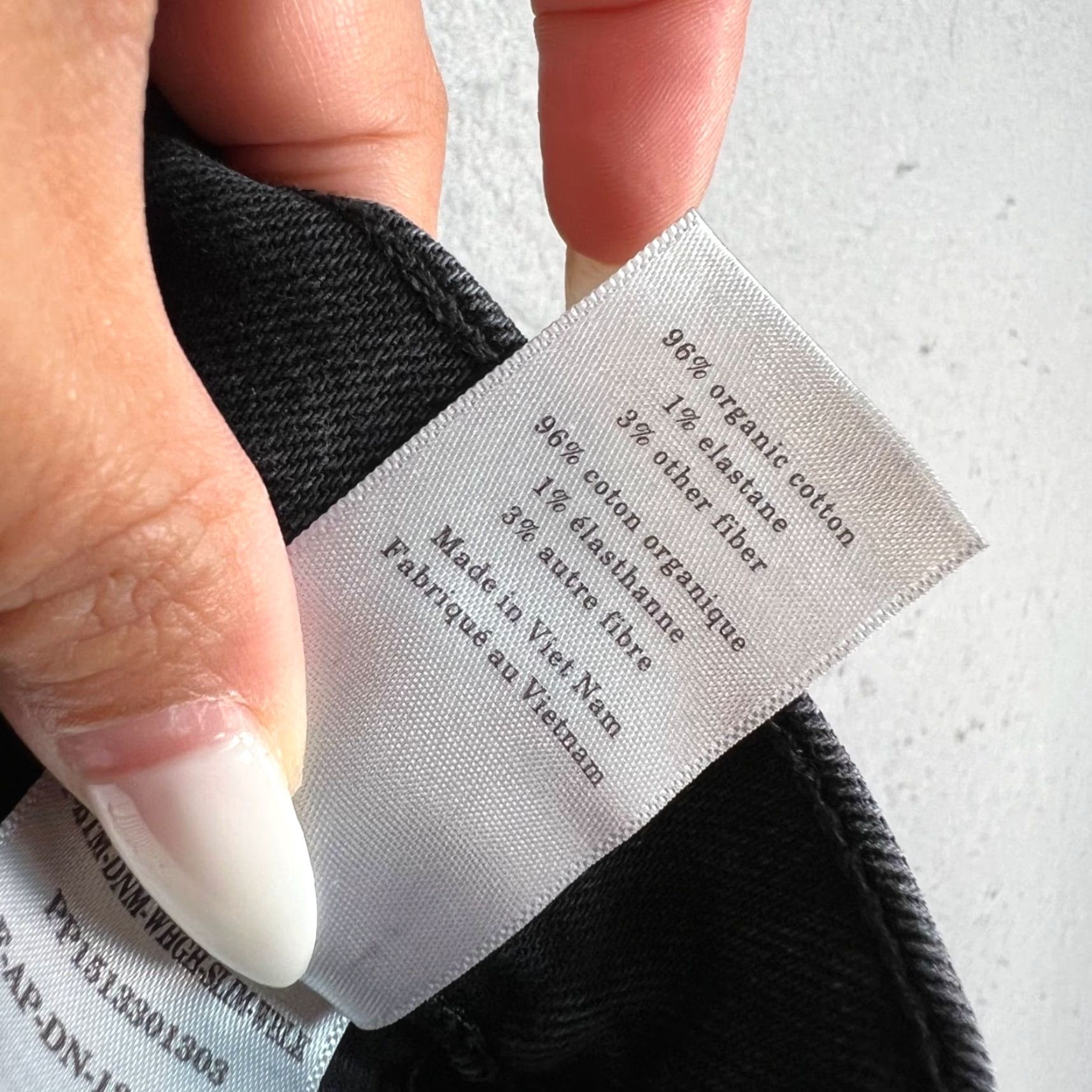 Everlane Everlane Womens The Way High Slim Jeans Organic Cotton Black Size 24 Short Denim 28Inseam 5-Pocket Slim Tapered Womens Jeans Size 42" / US 20 - 5 Thumbnail