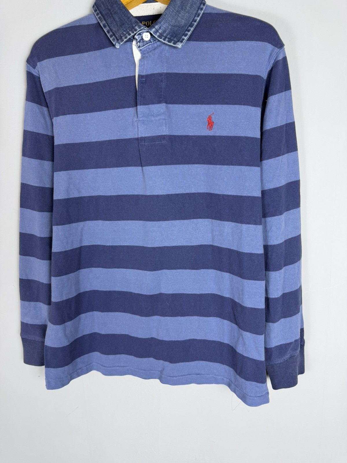 Polo Ralph Lauren Vintage Polo Ralph Lauren long sleeve rugby Size US L / EU 52-54 / 3 - 3 Thumbnail