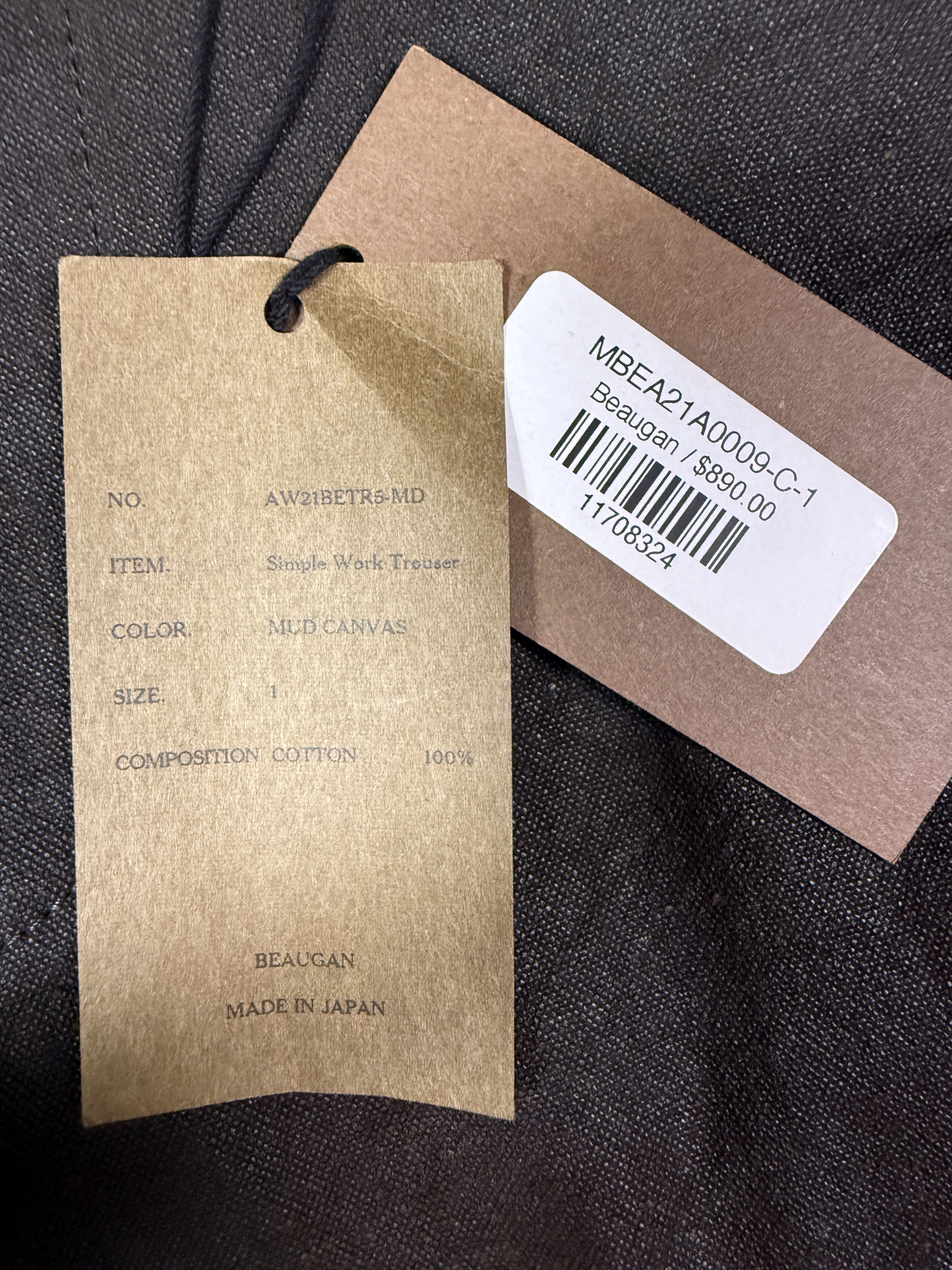 Beaugan $890 Beaugan Simple Work Trousers Size US 30 / EU 46 - 7 Thumbnail
