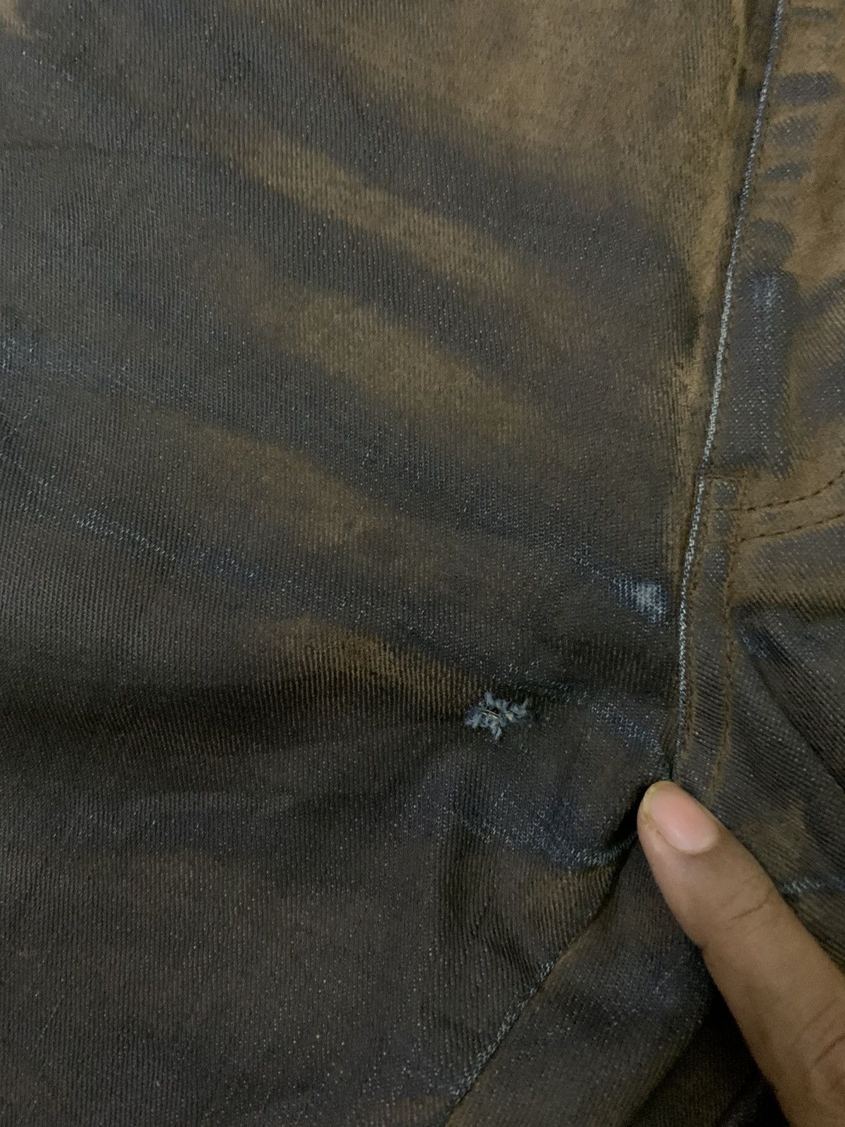 Japanese Brand 💥Japanese Avant Garde ADD’s Cloth Waxed Denim Size US 30 / EU 46 - 5 Thumbnail