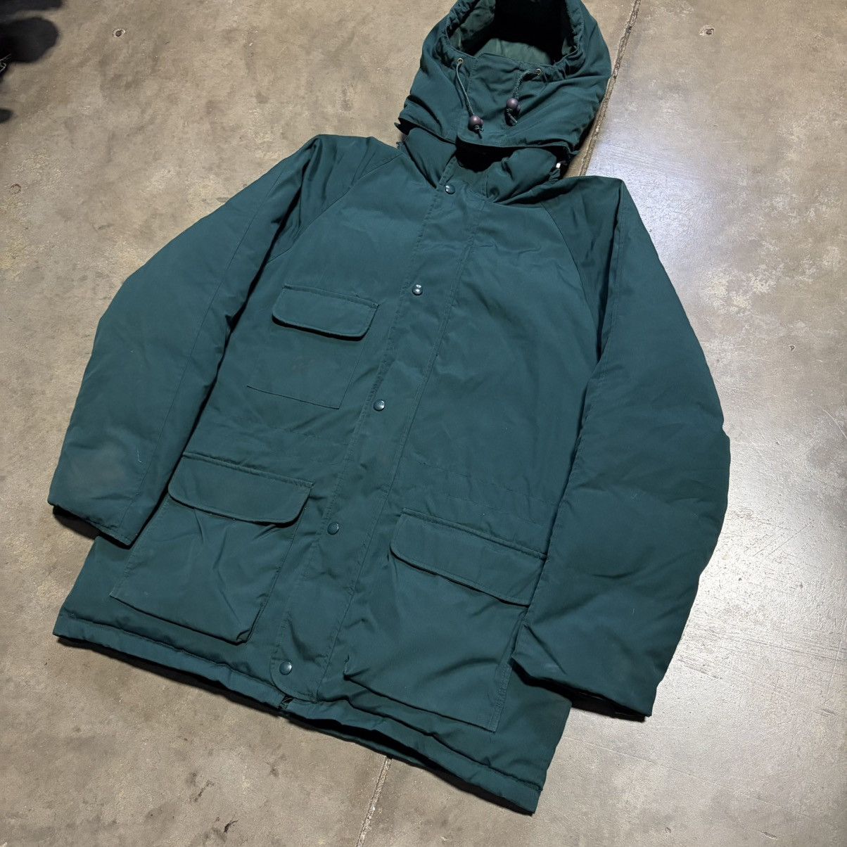Eddie Bauer Vintage 90s Eddie Bauer Goose Down Puffer Jacket Parka Chore Size US XL / EU 56 / 4 - 3 Thumbnail