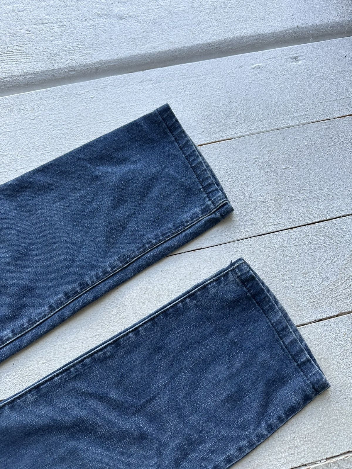 Armani 🚨Y2K WOMEN ARMANI JEANS WITH LOGO AVANT GARDE DENIM PANTS Size 28" / US 6 / IT 42 - 7 Thumbnail