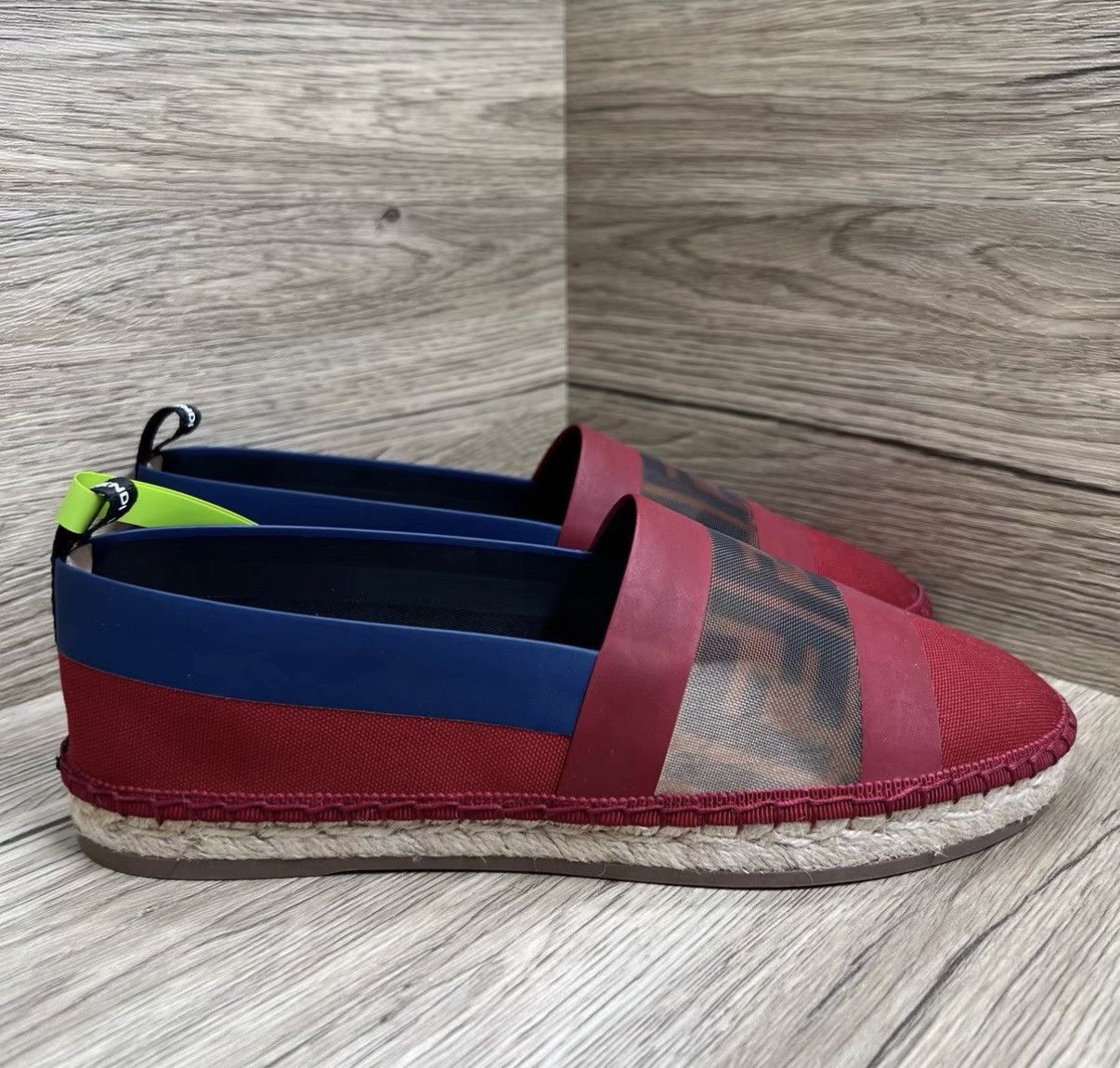 Fendi Fendi Red & Blue Espadrilles J41 Size US 8 / IT 38 - 3 Thumbnail