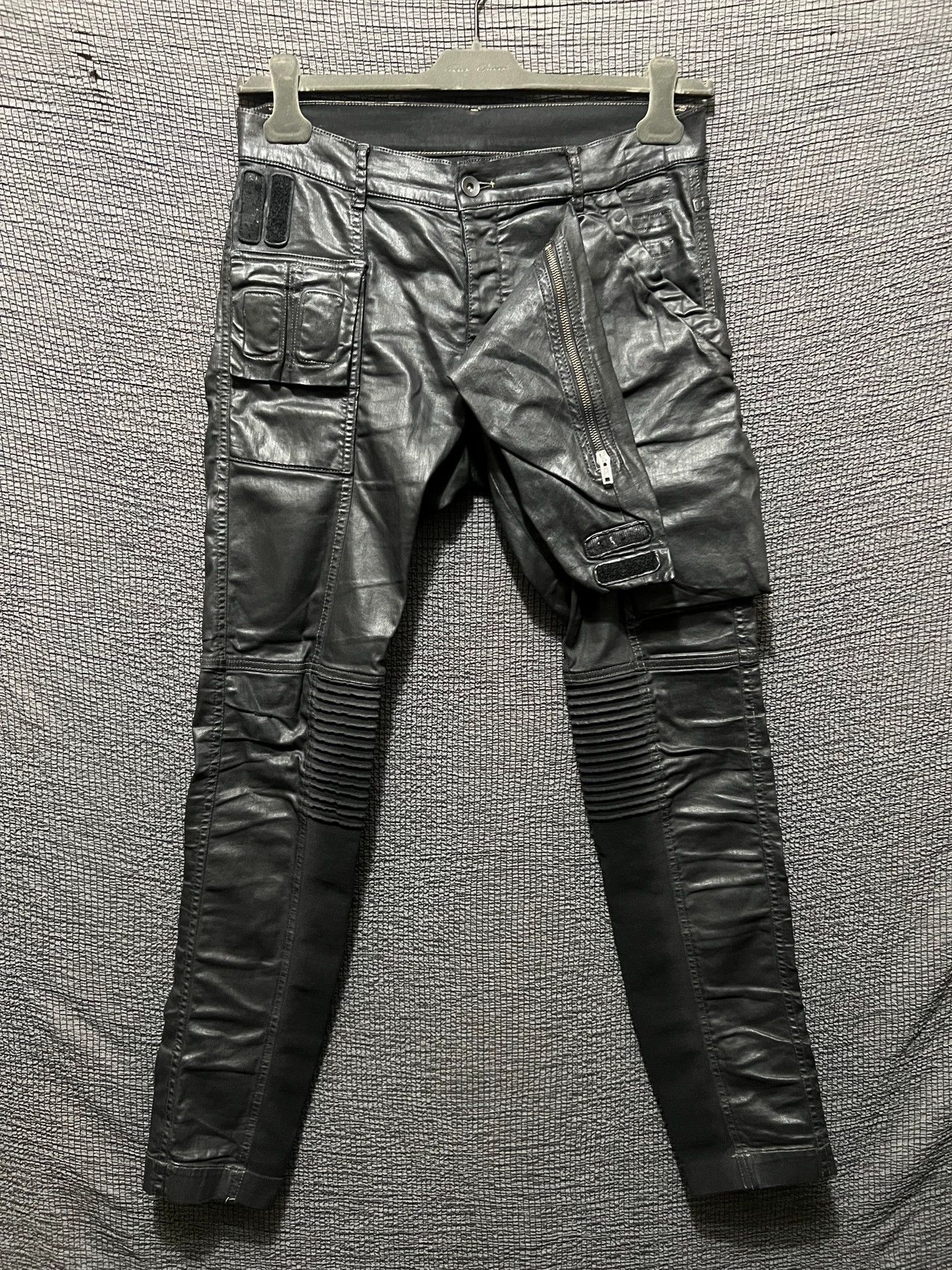 Rick Owens Rick Owens 16ss SBW Waxed Moto Jeans 30 Italy Size US 30 / EU 46 - 3 Thumbnail