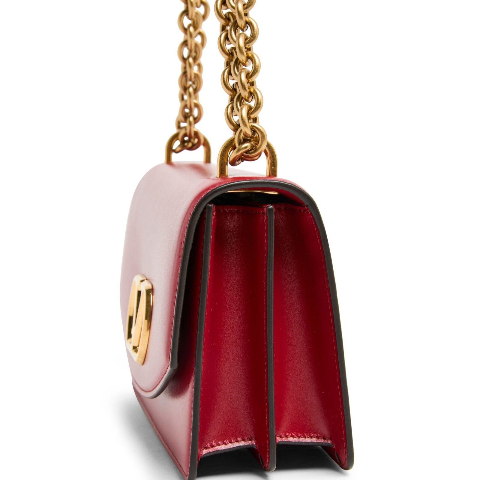 Valentino VALENTINO GARAVANI Vain Small $4100 Red Shiny Leather Should Size ONE SIZE - 5 Thumbnail