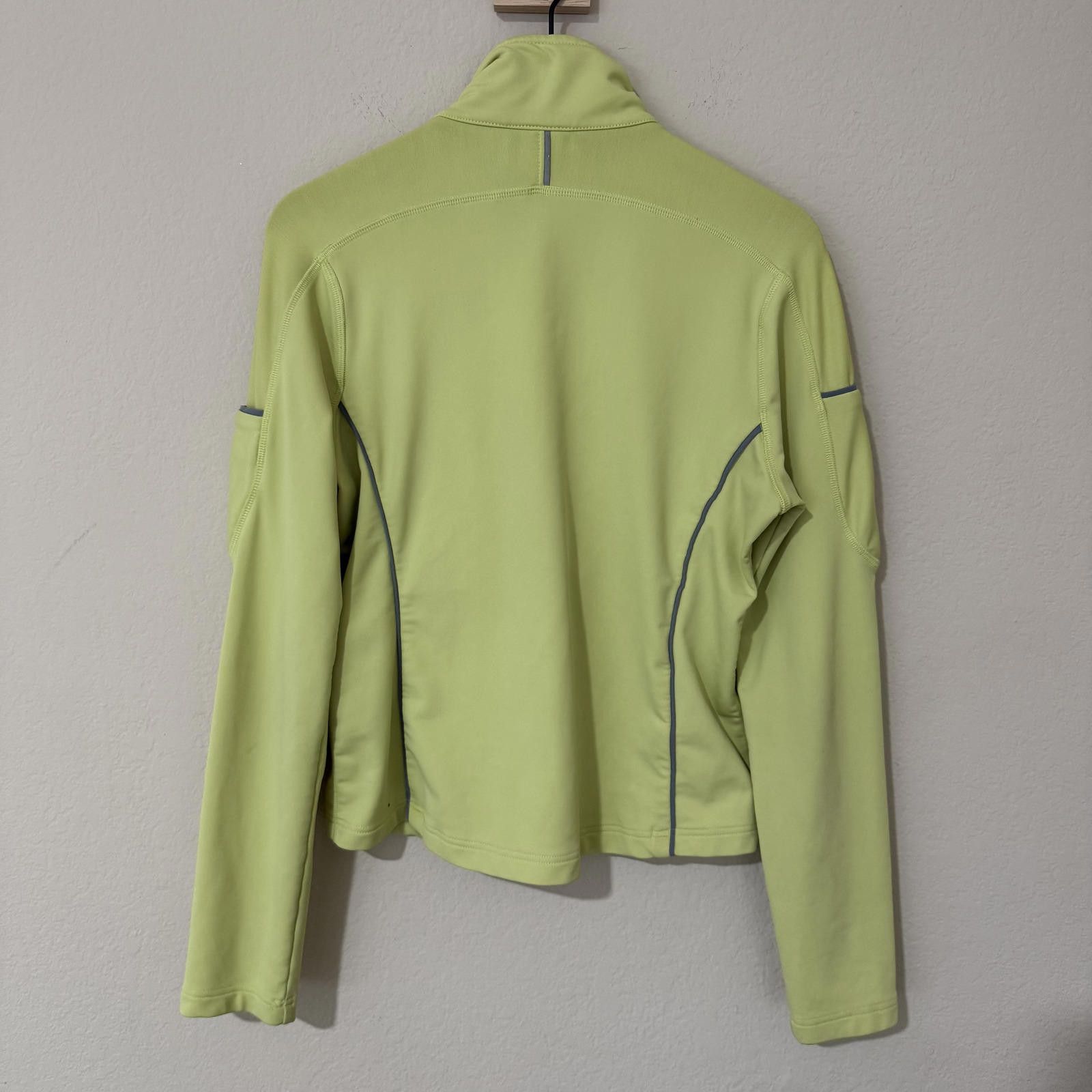 Other Athleta Sweater Women's M Neon Green Zip Up Athletic Size M / US 6-8 / IT 42-44 - 4 Thumbnail