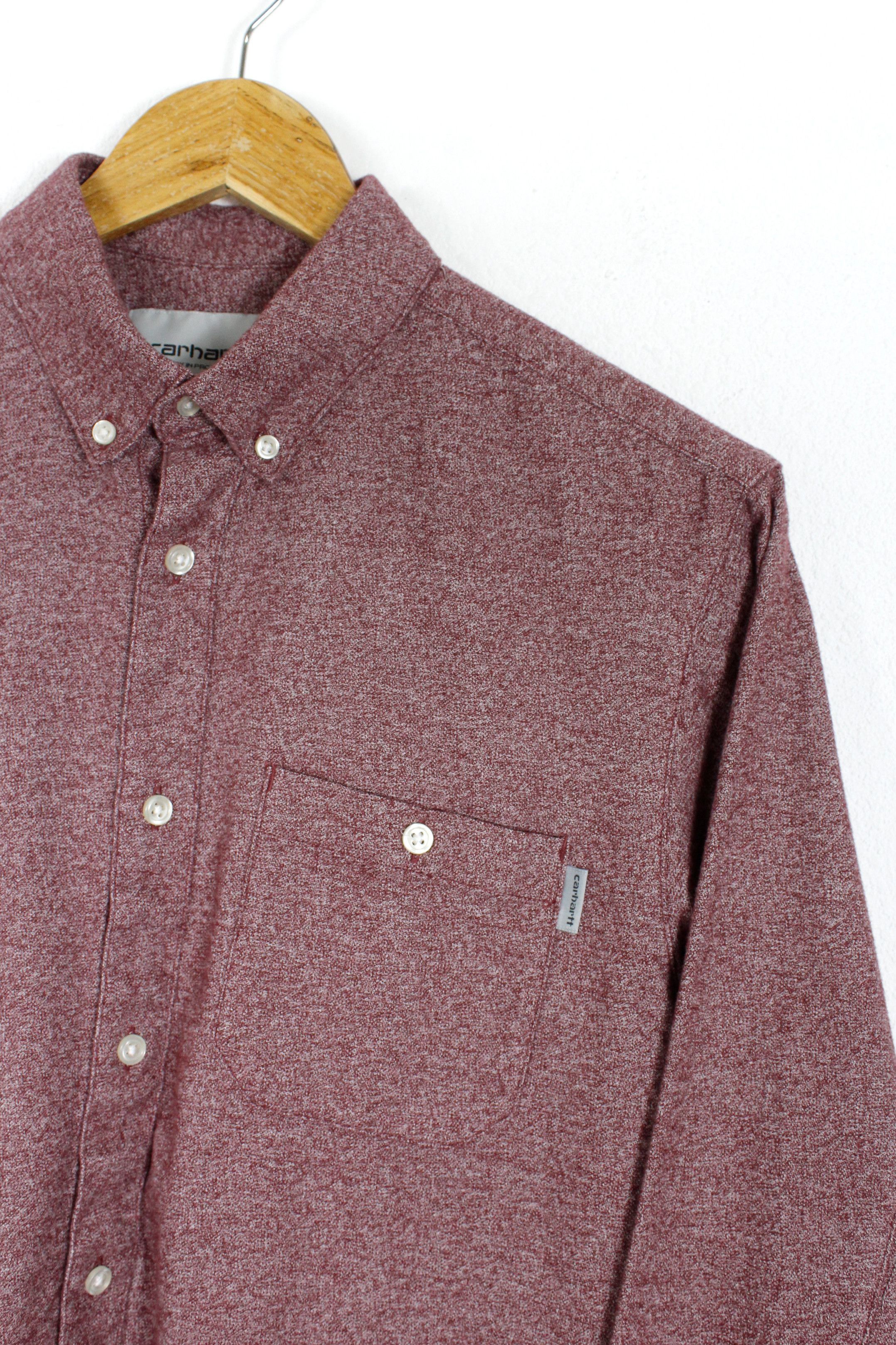 Carhartt Wip Carhartt Wip Corey Red Gray Flannel Oxford Shirt Size US S / EU 44-46 / 1 - 2 Thumbnail