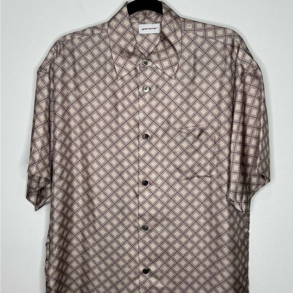 John Elliott John Elliot Silk Purple Argyle Button Shirt Men’s Medium Size US M / EU 48-50 / 2 - 2 Thumbnail