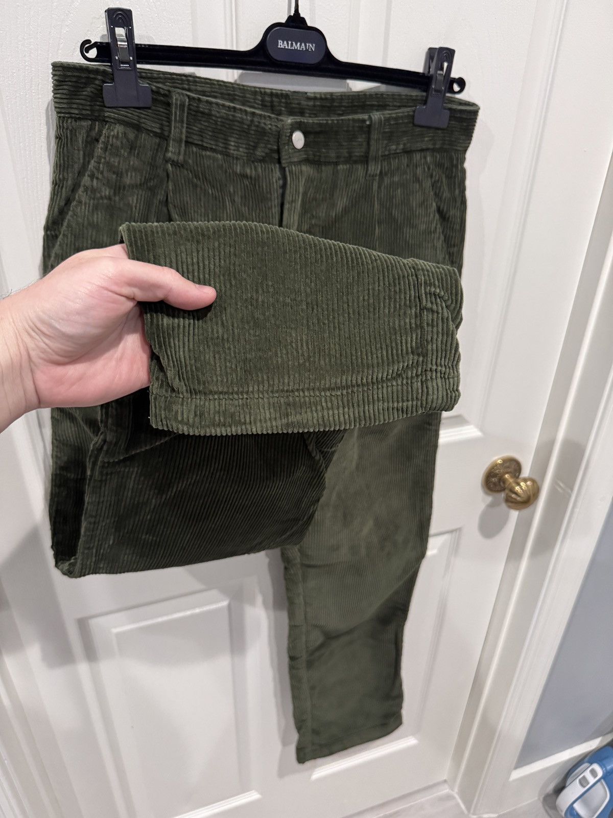 Kith Kith Mens Dark Green Corduroy Pants Size S (fits 30-31) Size US 30 / EU 46 - 5 Thumbnail