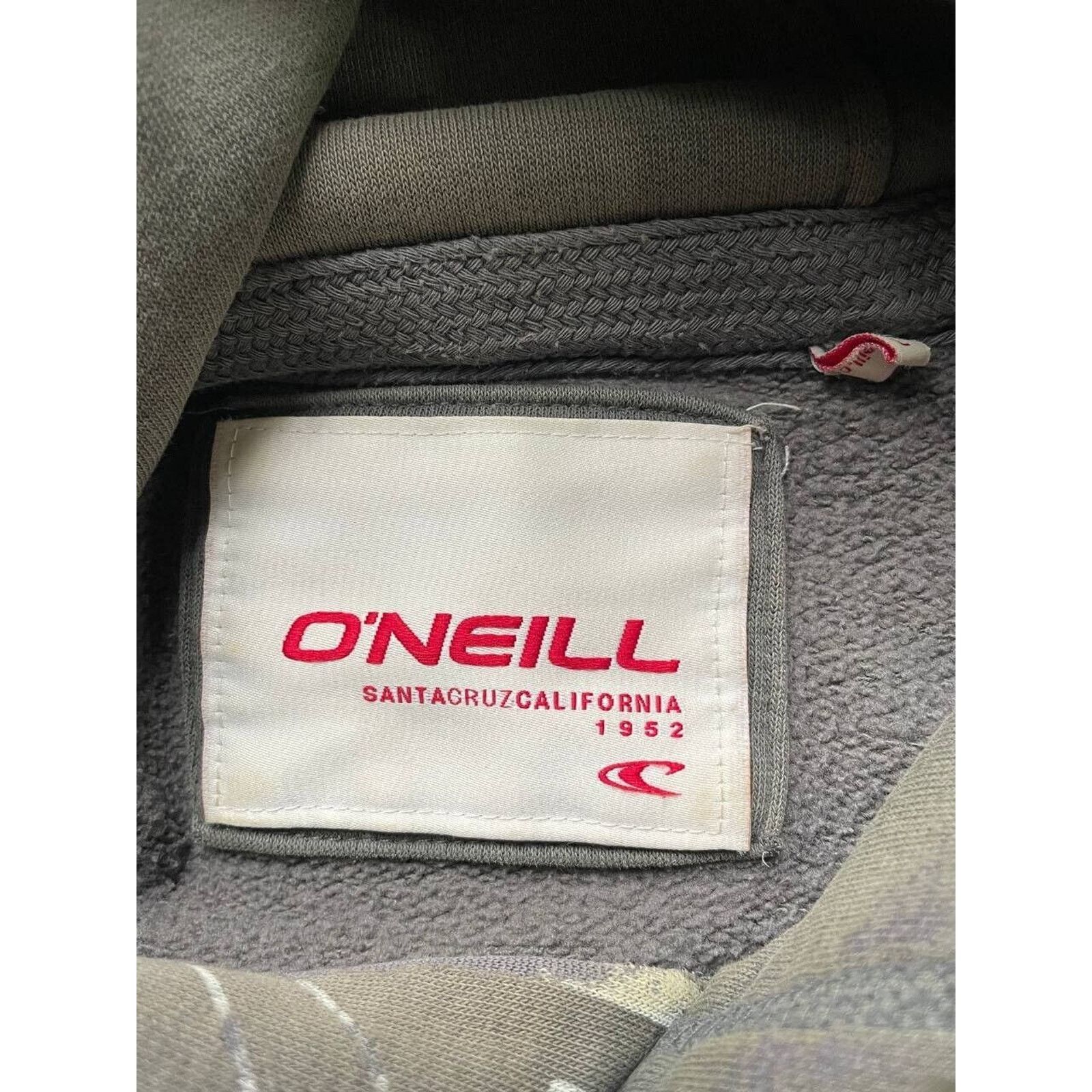 O'Neill × Vintage O’Neill Hoodie Size L Graphic Print Gray Pullover Hoodie Size US L / EU 52-54 / 3 - 7 Thumbnail