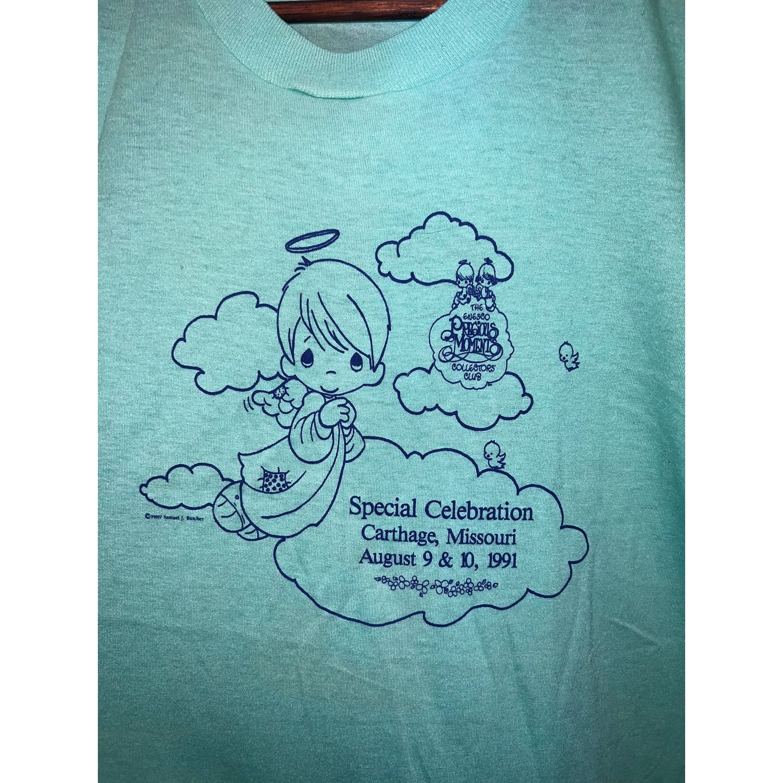 Vintage Vintage Precious Moments Shirt The Enesco Club 1991 Tee VTG Size US L / EU 52-54 / 3 - 2 Thumbnail