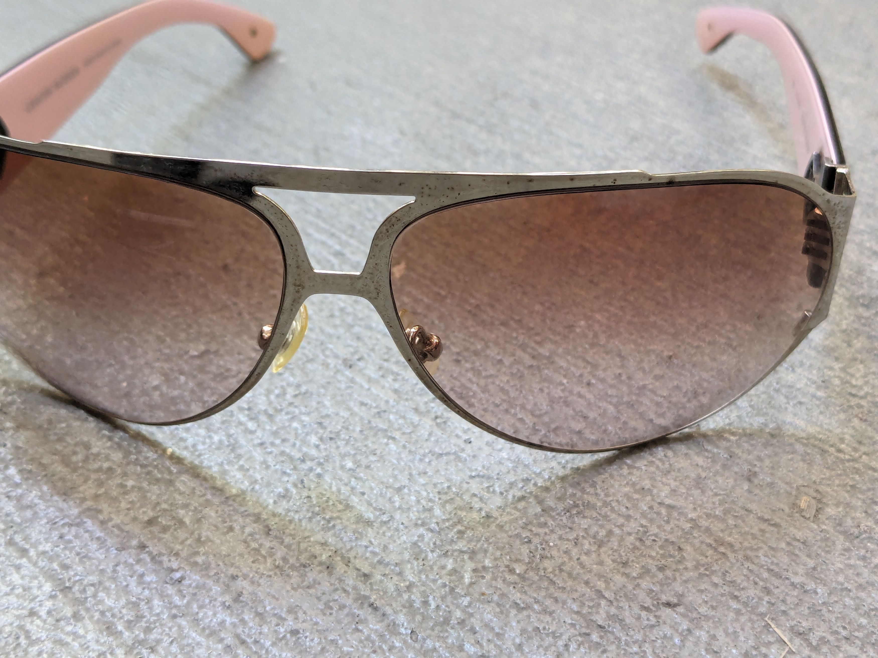 Chrome Hearts Chrome Hearts Backdoor Sunglasses Pink Brown Oval Oversized Size ONE SIZE - 6 Thumbnail