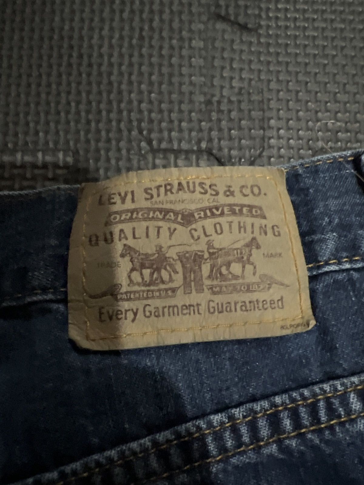 Levi's Vintage Orange Tab Levis Jeans Bootcut Blue Denim 90s Size US 27 - 3 Thumbnail