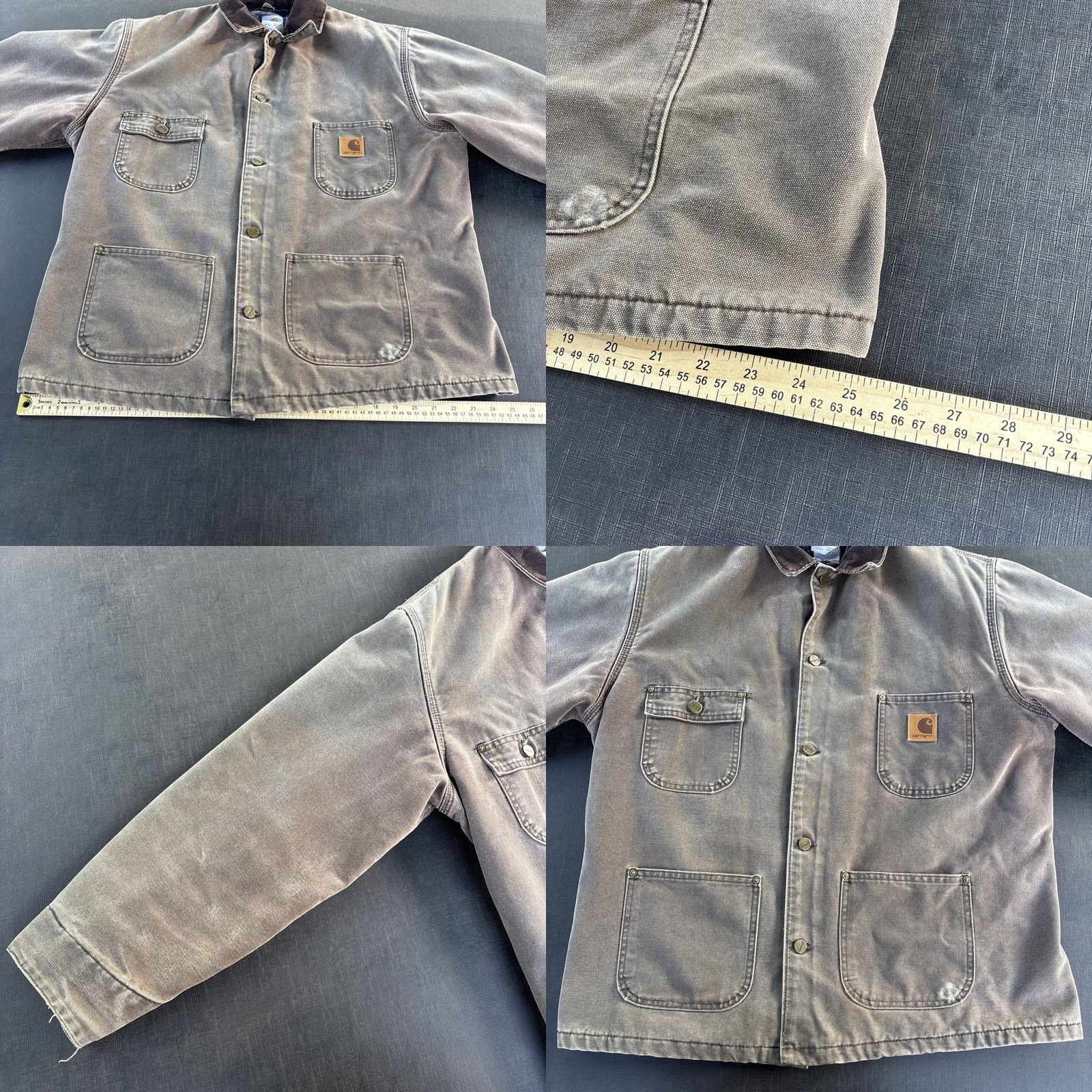 Carhartt VINTAGE Carhartt Coat Jacket Men L Brown Chore Canvas Insulated Lined Workwear USA C02 CHT Size US L / EU 52-54 / 3 - 8 Thumbnail