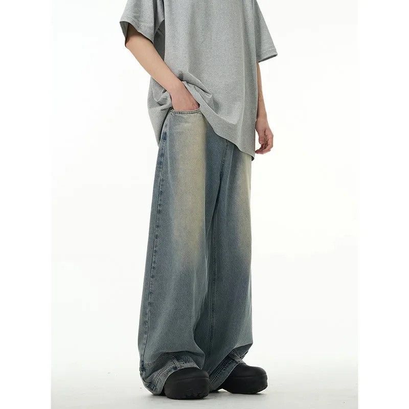 Japanese Brand × Jean High street washed straight baggy jeans Size US 30 / EU 46 - 4 Thumbnail