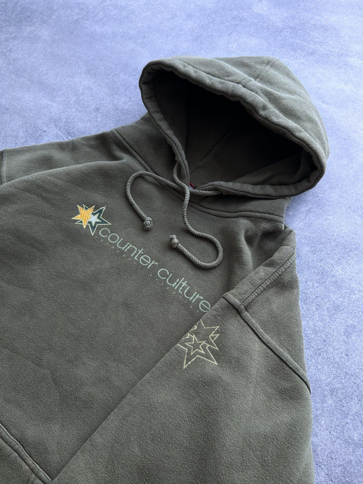 Vintage Vintage Counter Culture Made in usa 🇺🇸 big logo hoodies Size US M / EU 48-50 / 2 - 2 Thumbnail