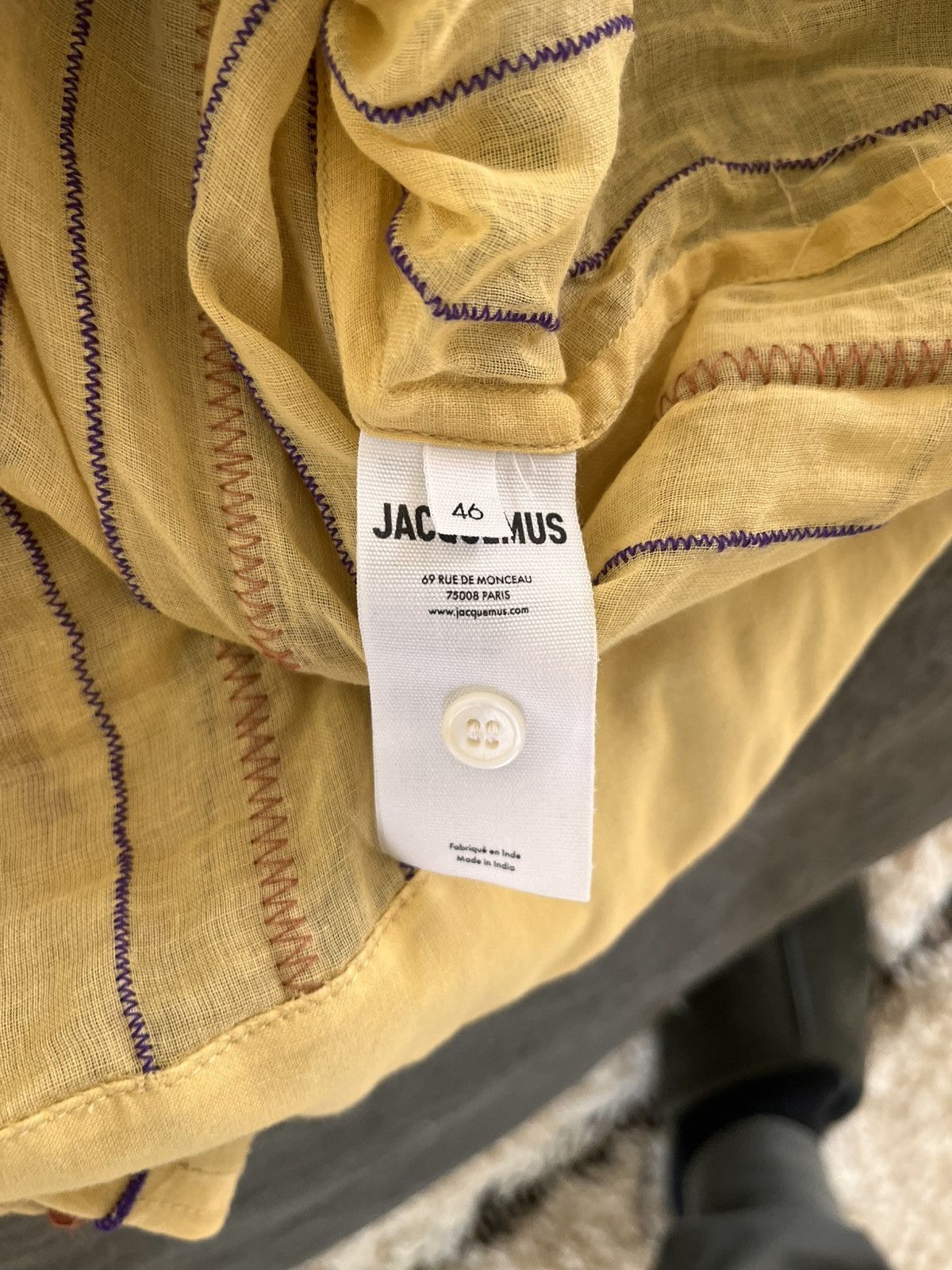 Jacquemus Le Raphia “Le Chemise Palha” shirt Size US S / EU 44-46 / 1 - 6 Thumbnail