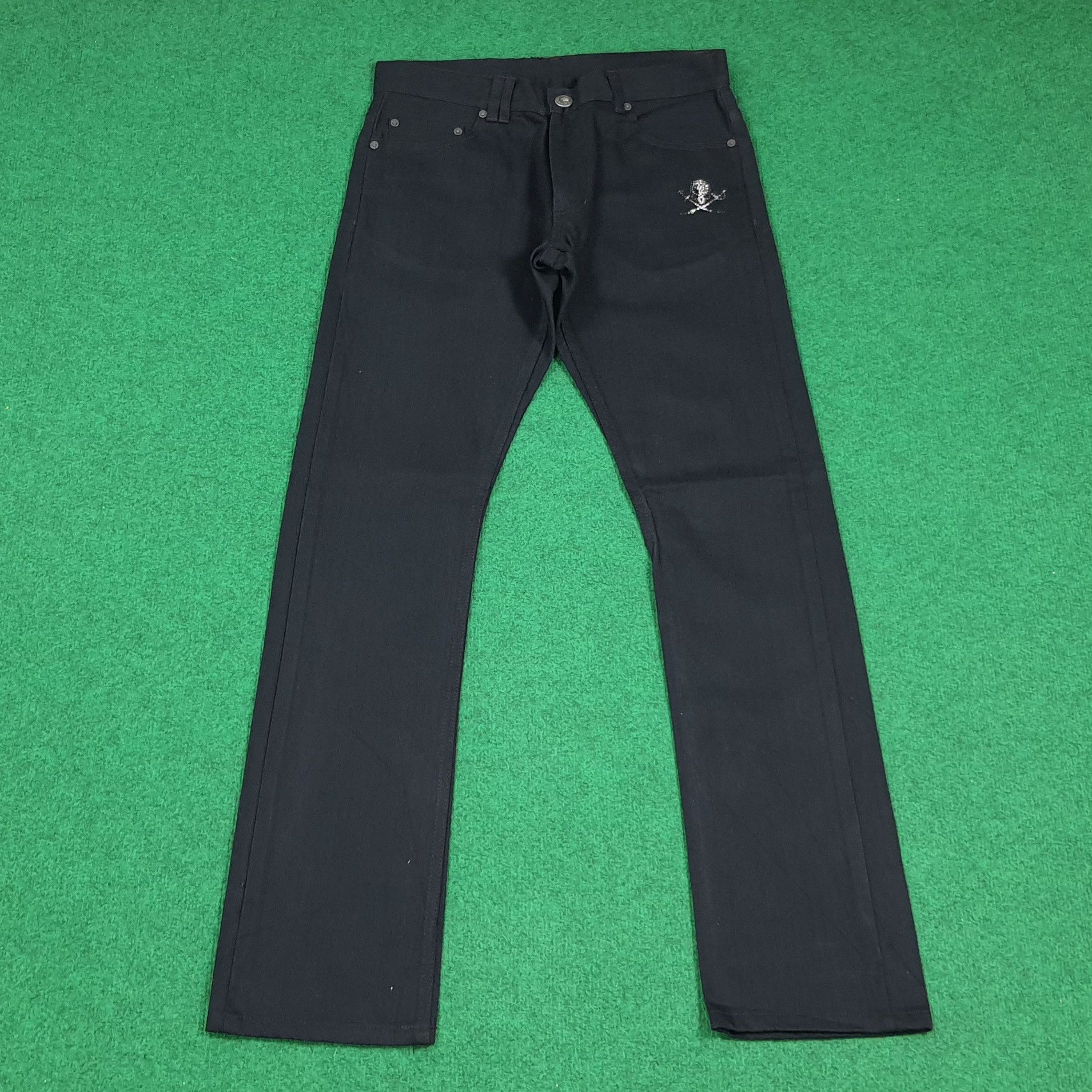 Vintage Abordage Skull Rude Style Selvedge Pants C280N6