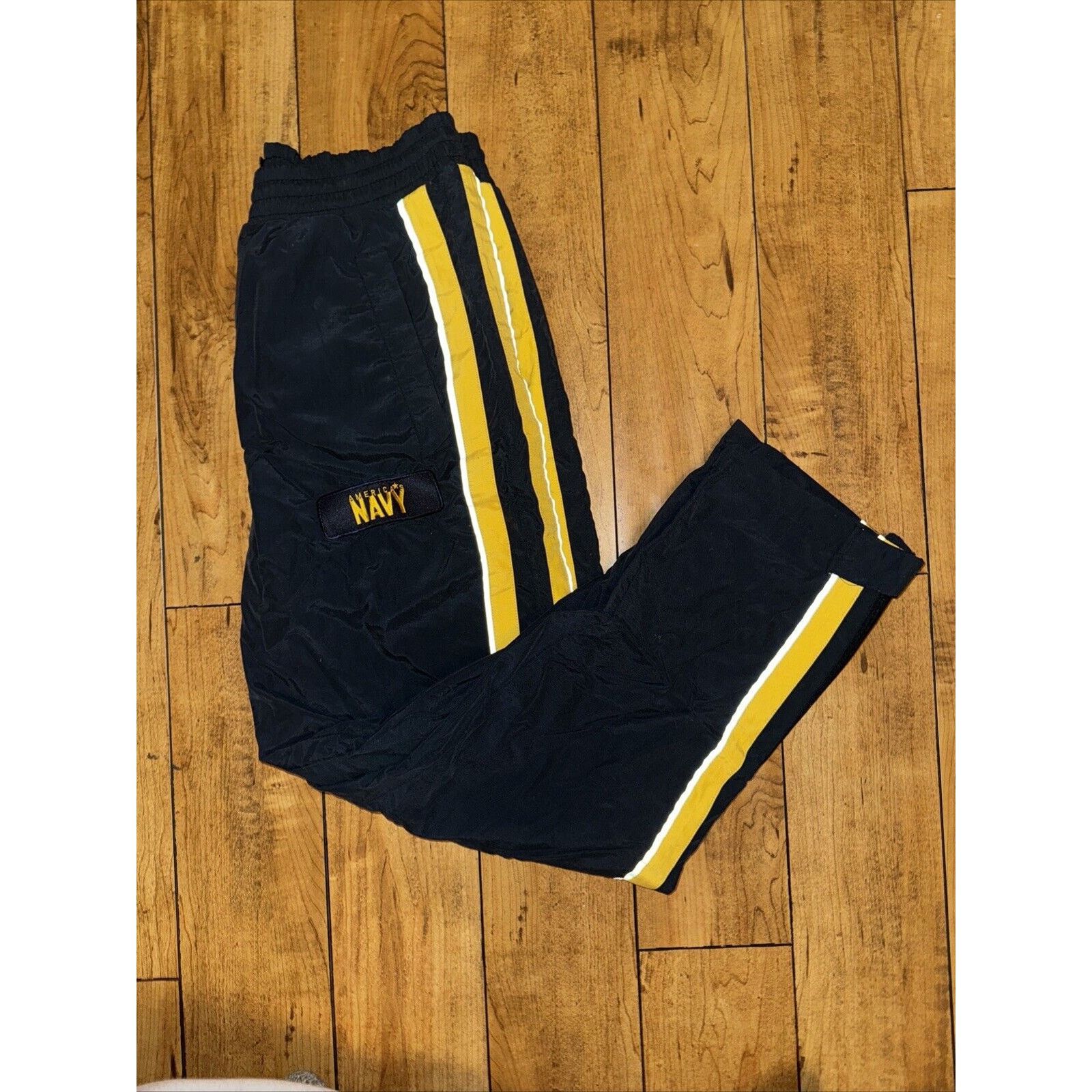 Vintage Navy Windbreak Pants Blue Small 28x28 Size US 28 / EU 44 - 1 Thumbnail