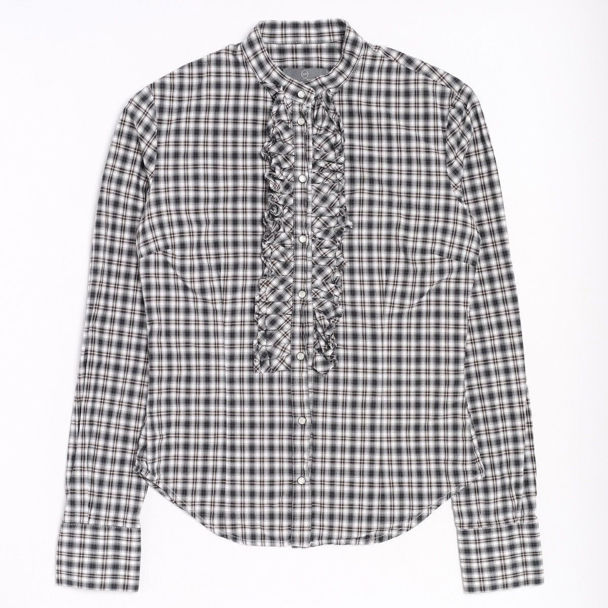 Alexander McQueen Alexander McQueen MCQ Plaid Check Shirt Grey Cotton Size M / US 6-8 / IT 42-44 - 1 Thumbnail