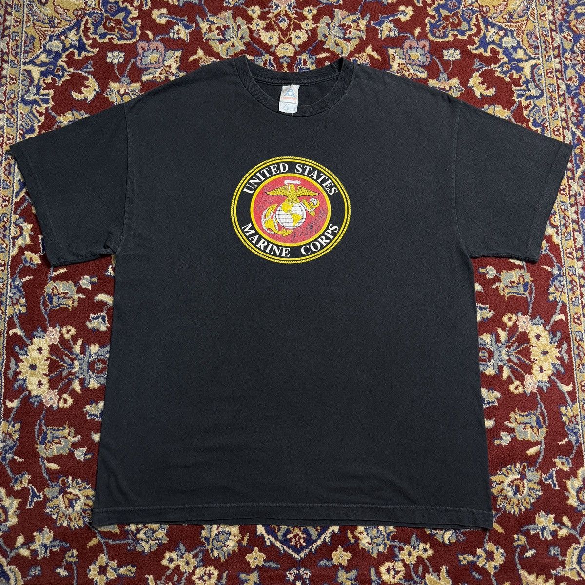 Vintage 2000s USMC United States Marines Corps logo USA tee y2k Size US XL / EU 56 / 4 - 3 Thumbnail