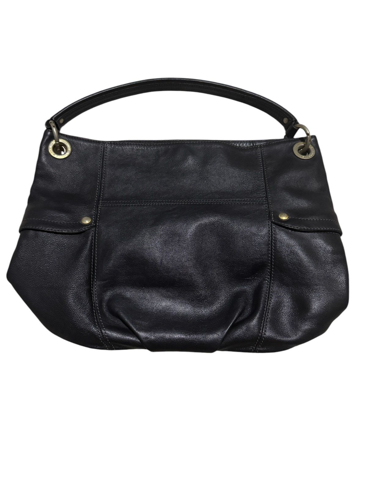 Burberry × Genuine Leather OG Burberry Blue Label Leather Large Tote Shoulder Handbag Size ONE SIZE - 3 Thumbnail