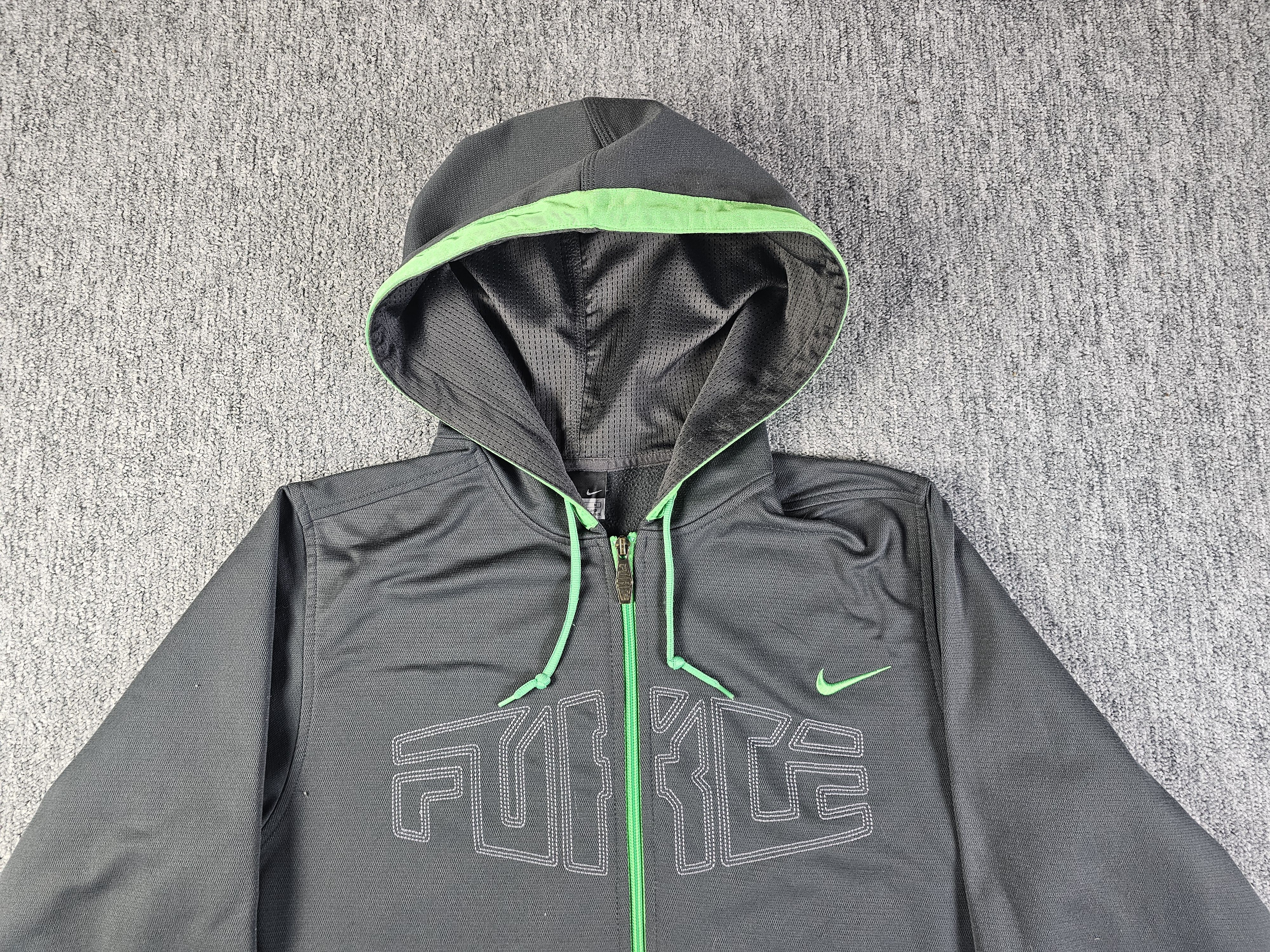 Nike Nike Force 83 Full Zip Basketball Hoodie Gray Green Size M Size US M / EU 48-50 / 2 - 2 Thumbnail