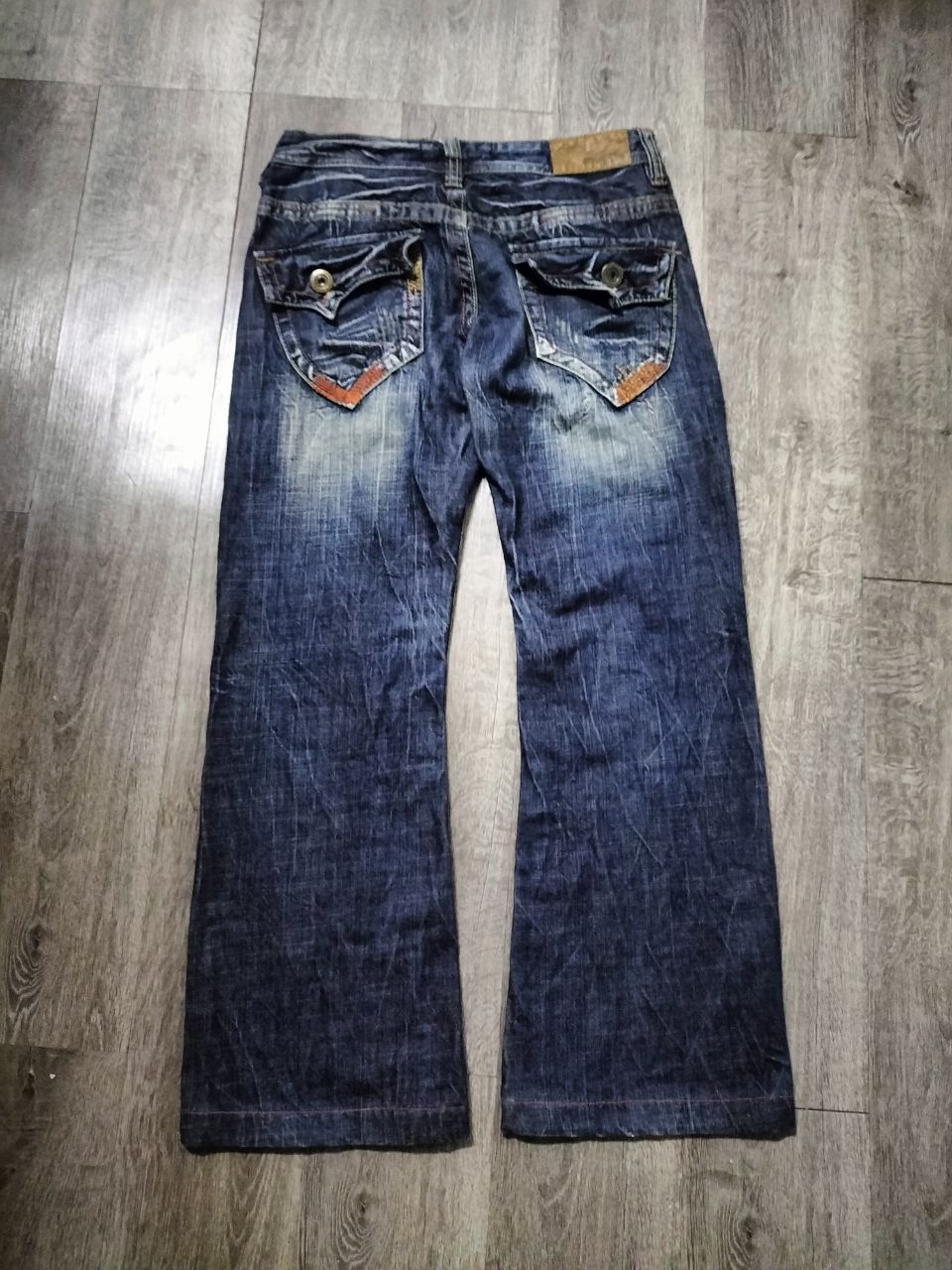 If Six Was Nine FLARE LOLITA Rare Faded distressed Jeans Size 28" / US 6 / IT 42 - 17 Thumbnail