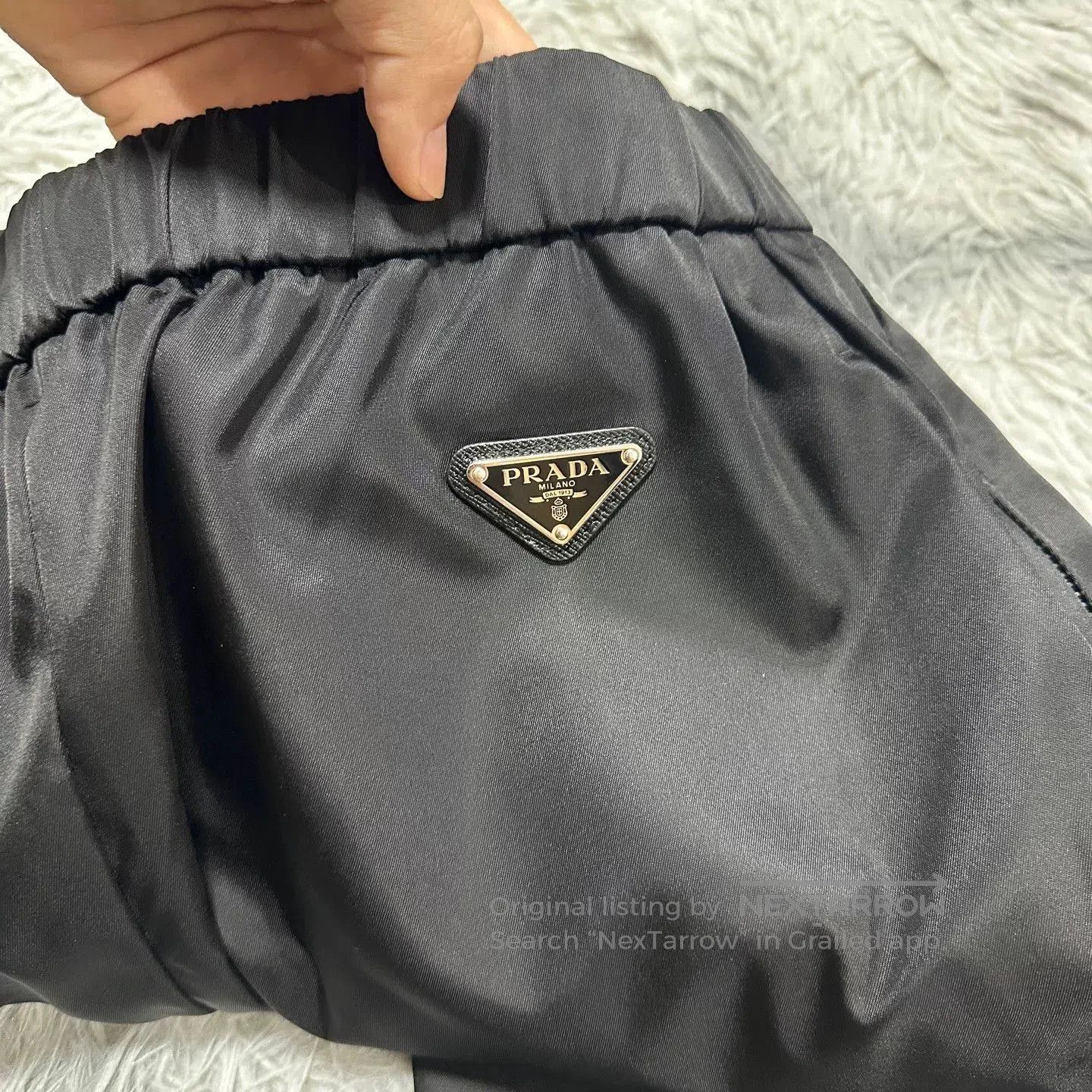 Prada prada black side zip nylon long pants. Size US 44 / EU 60 - 3 Thumbnail