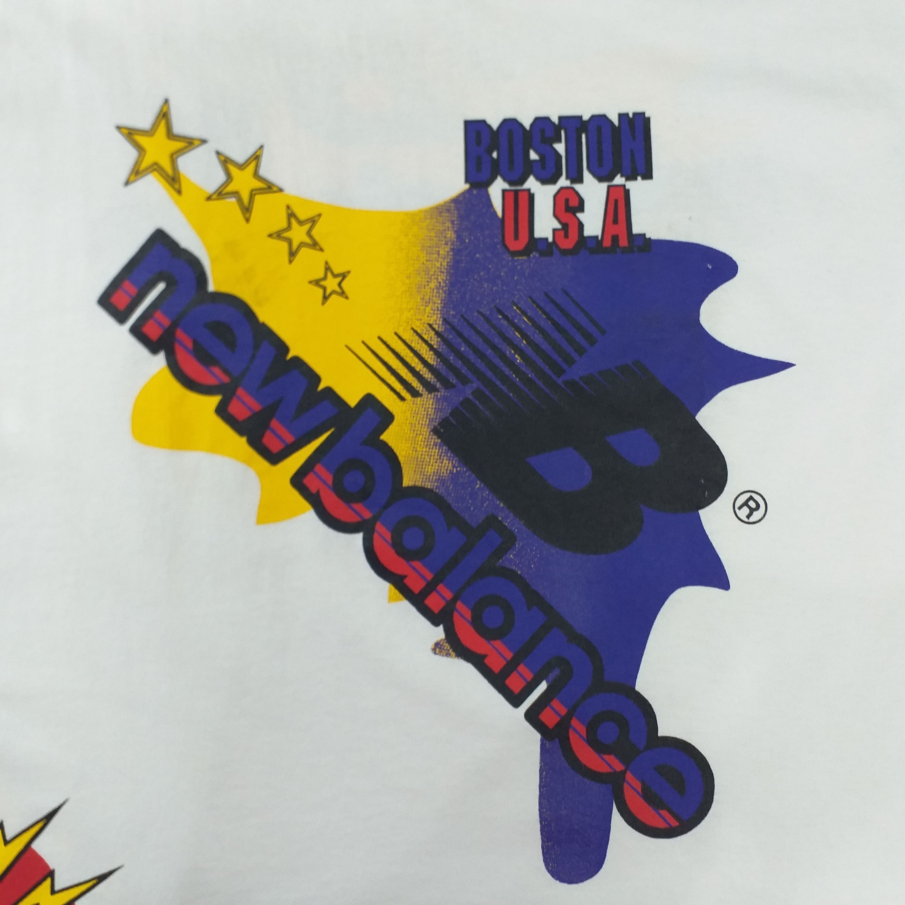 New Balance Vintage New Balance Boston U.S.A Large Tshirt -E104 Size US L / EU 52-54 / 3 - 3 Thumbnail