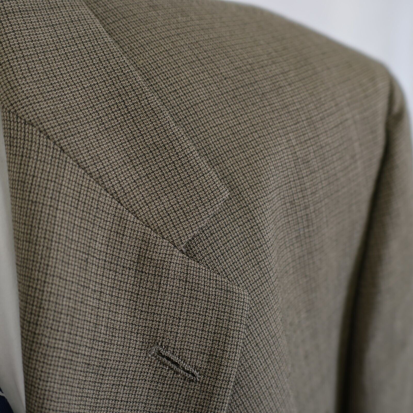 Austin Reed Austin Reed Thick Wool Green Beige Check Sport Coat 46R 3 Bu Size 46R - 2 Thumbnail