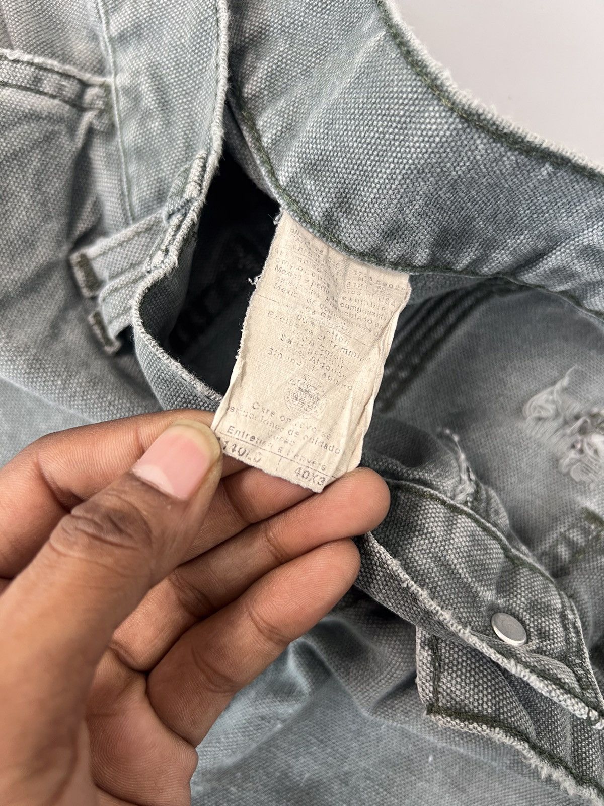Carhartt Vintage Carhartt B1140 damaged cargo denim Size US 38 / EU 54 - 7 Thumbnail