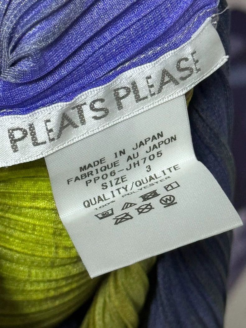 Issey Miyake Issey Miyake size:3 Blue-green block oil painting dress Size S / US 4 / IT 40 - 4 Thumbnail