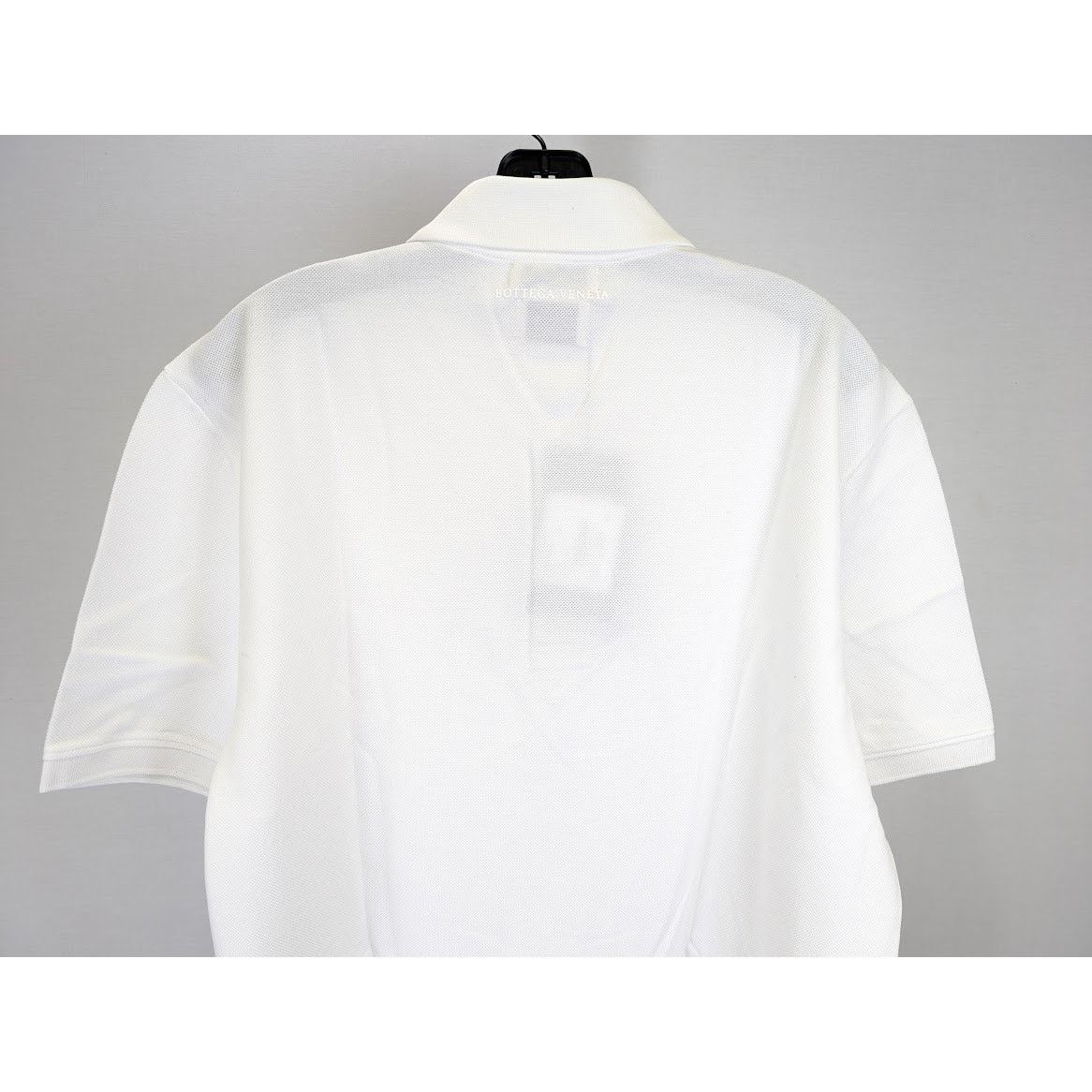 Bottega Veneta o1rshd1 New Piquet Jersey Polo T-Shirt in Optic White Size US L / EU 52-54 / 3 - 12 Thumbnail
