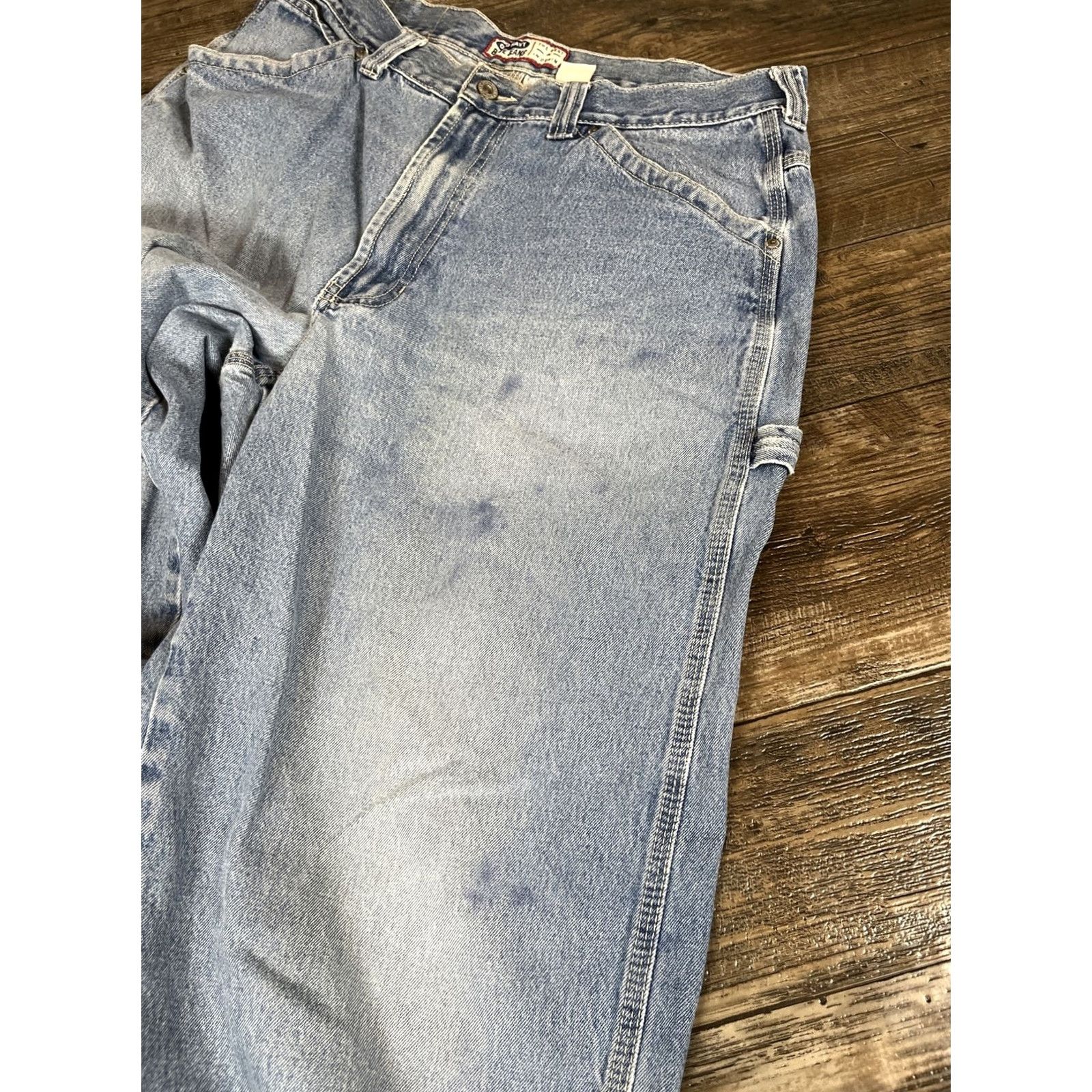 Old Navy VINTAGE Old Navy Jeans Men 34x31 Denim 5-Pocket Distressed Straight 90s Grunge Blue Waist 31 Inseam 31 Regular Size 34x31 Size US 34 / EU 50 - 8 Thumbnail
