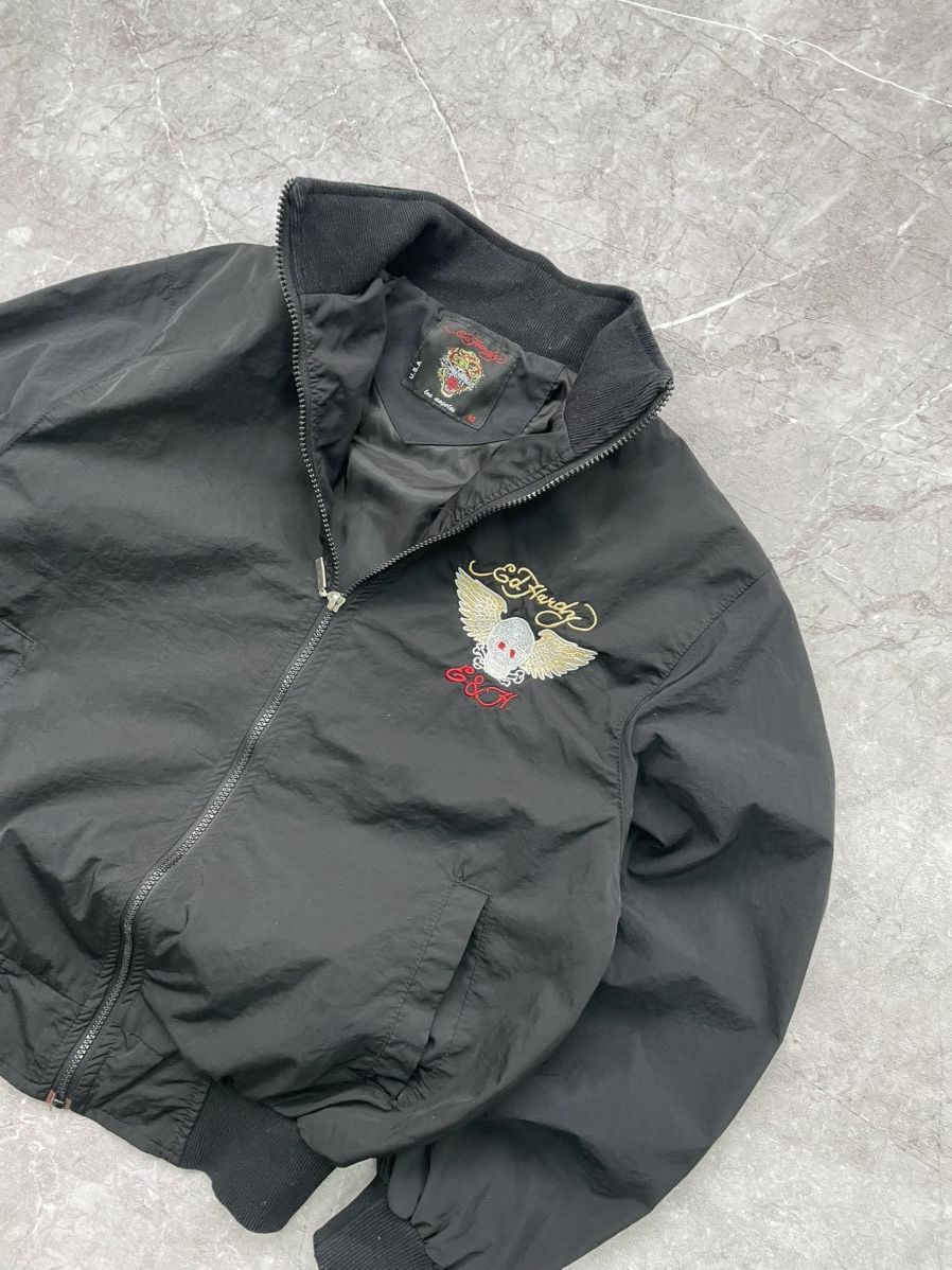 Ed Hardy × Vintage Vintage Edhardy avant garde punk bomber jacket MA1 y2k Size US M / EU 48-50 / 2 - 12 Thumbnail