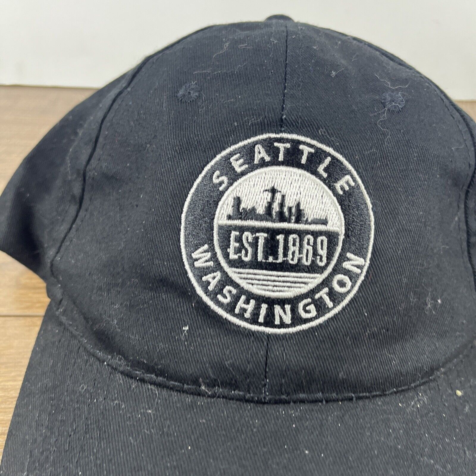 Other Seattle Washington Hat Seattle Black Hat Adjustable Adult Si Size ONE SIZE - 6 Thumbnail