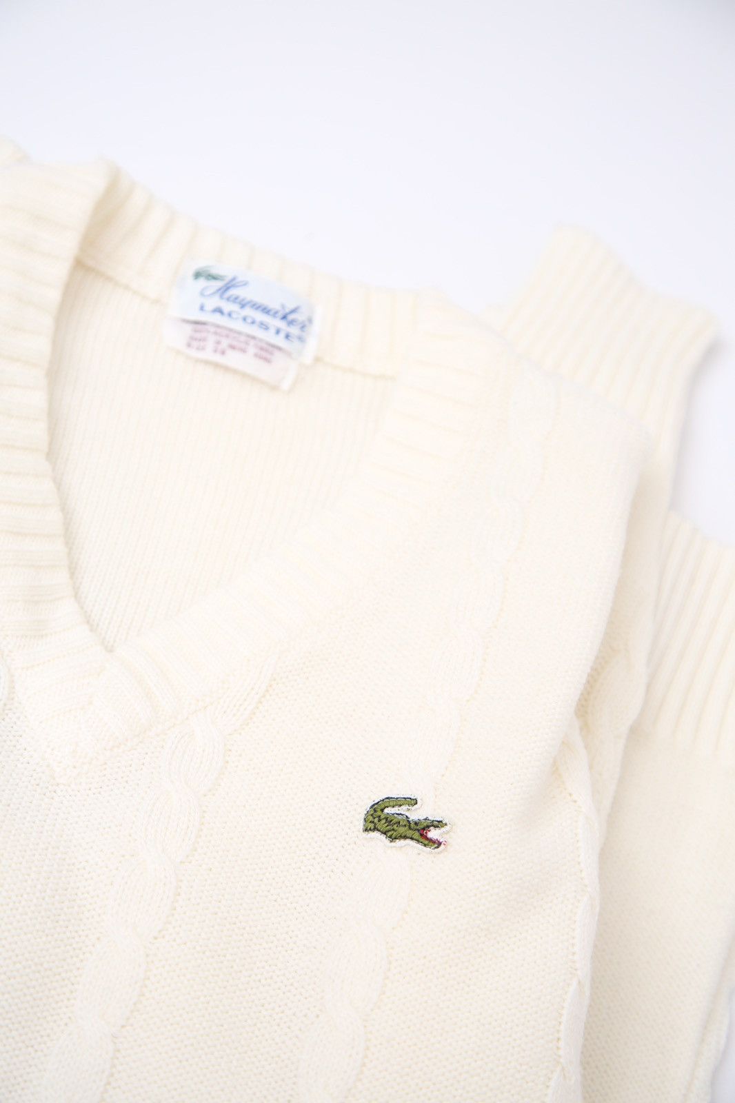 Lacoste × Vintage Vintage Lacoste Knit Sweater Y2K Logo Size S / US 4 / IT 40 - 4 Thumbnail