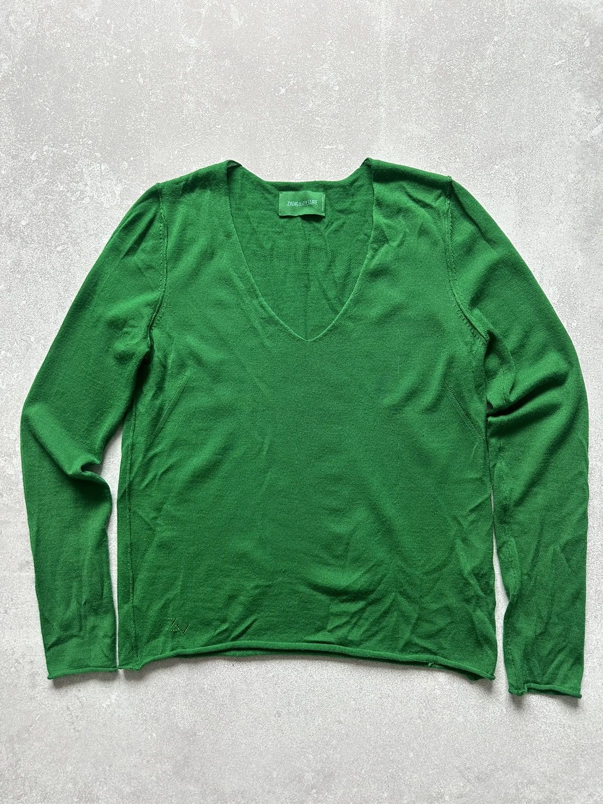 Vintage × Zadig & Voltaire Zadig&Voltaire long sleeve one size green vintage Size ONE SIZE - 2 Thumbnail