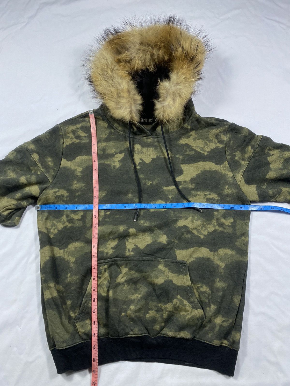 Japanese Brand Japanese Camo Super Has Double layer fur hoodie ifsix style Size US XL / EU 56 / 4 - 9 Thumbnail