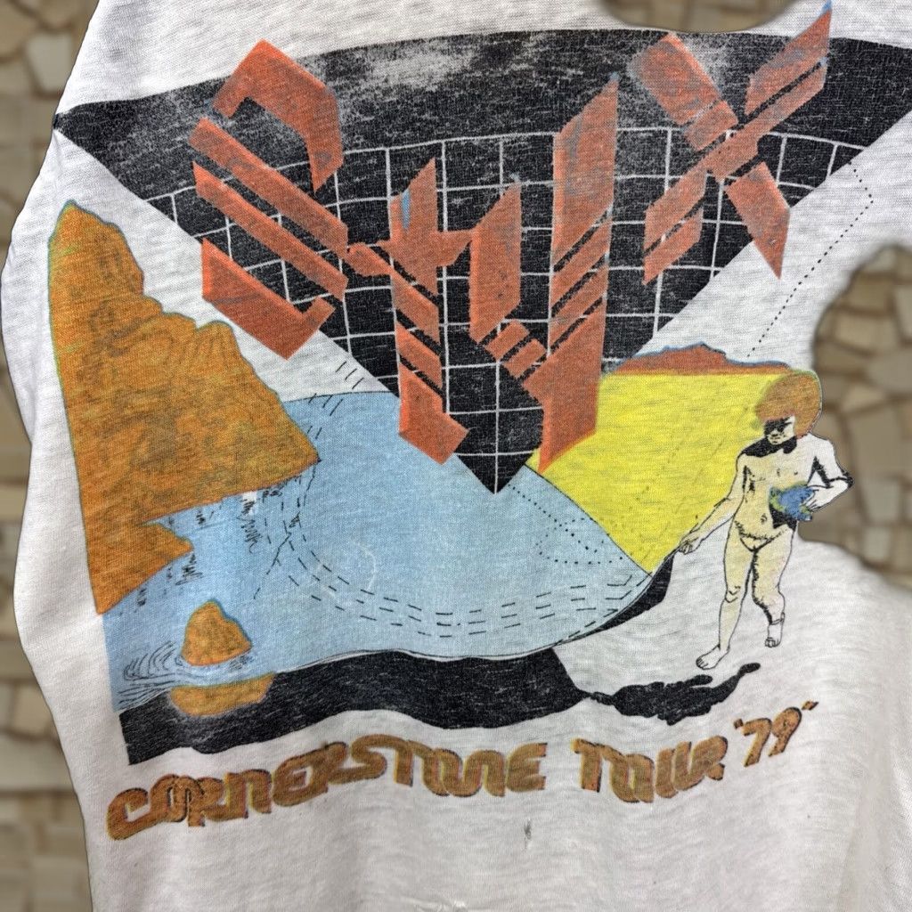 Vintage VINTAGE Styx Concert T Shirt Cornerstone Tour 1979 White M Mens Size US M / EU 48-50 / 2 - 1 Thumbnail