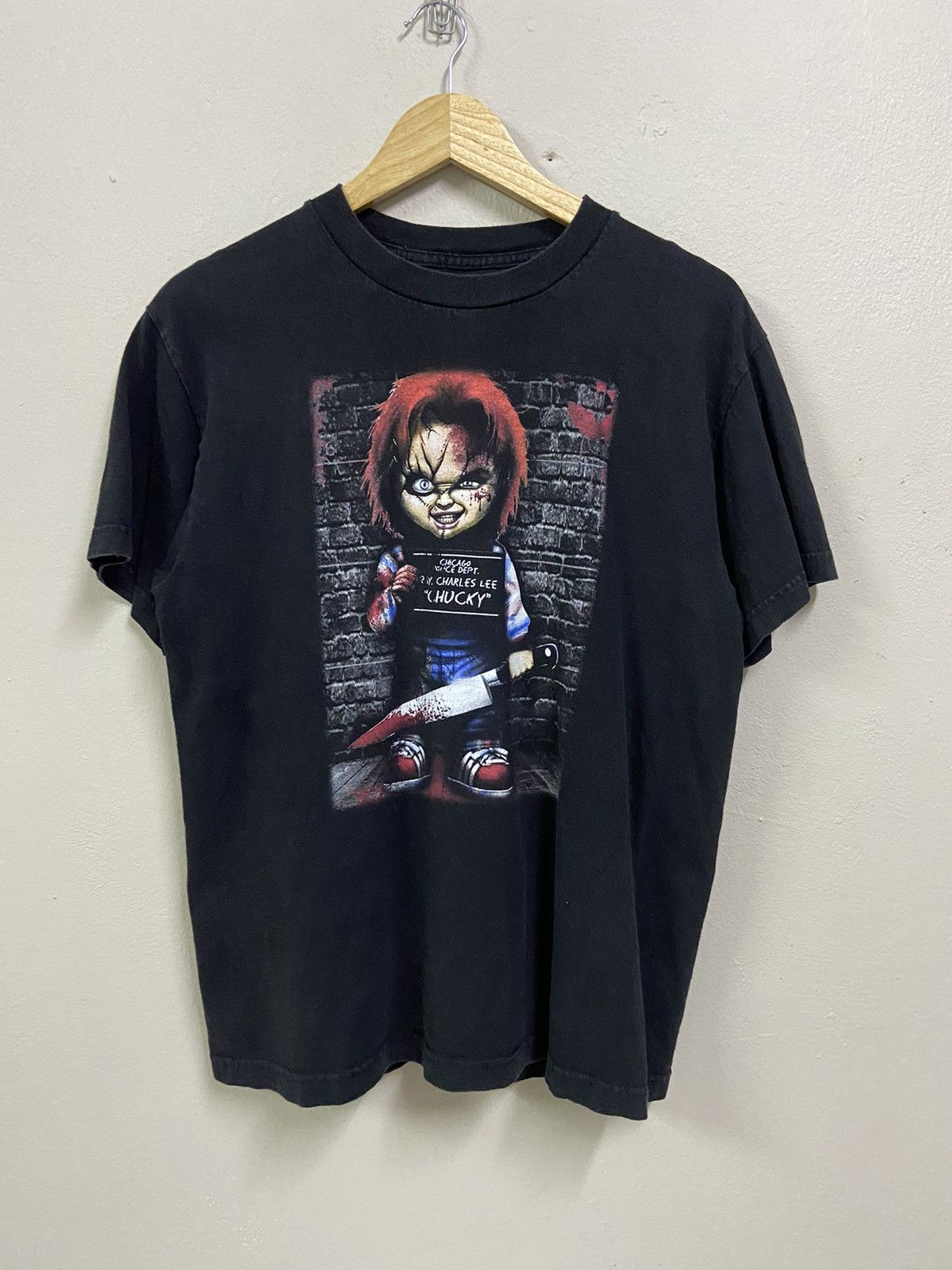 Vintage Vintage Chucky Chicago Police Dept Tee-Crazy rare design Size US M / EU 48-50 / 2 - 1 Thumbnail