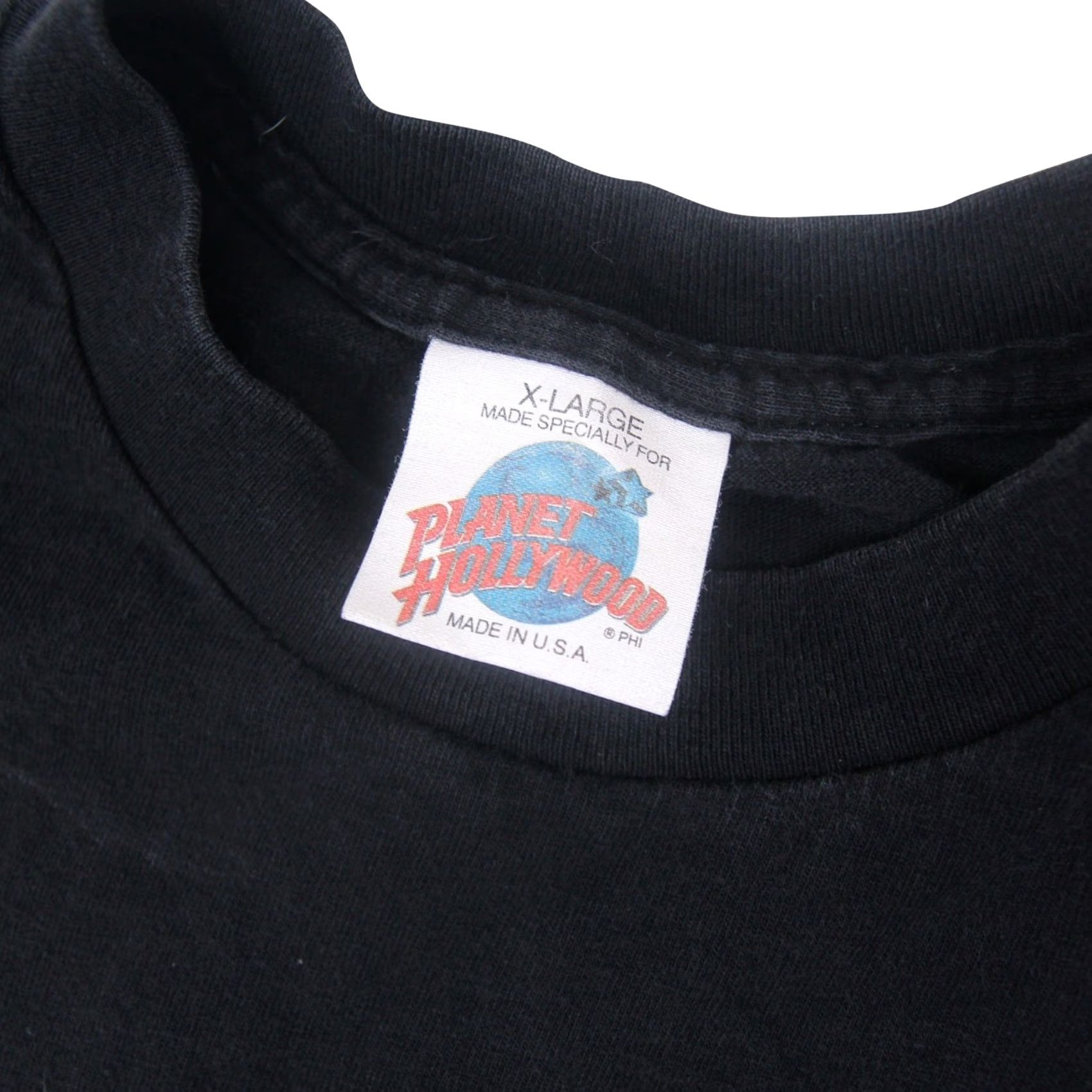 Planet Hollywood VINTAGE Planet Hollywood Celebrity Edition "Sylvester Stallone" Graphic T Shirt Men XL Black T-Shirt Graphic Stallone 90s Mens Size US XL / EU 56 / 4 - 4 Thumbnail