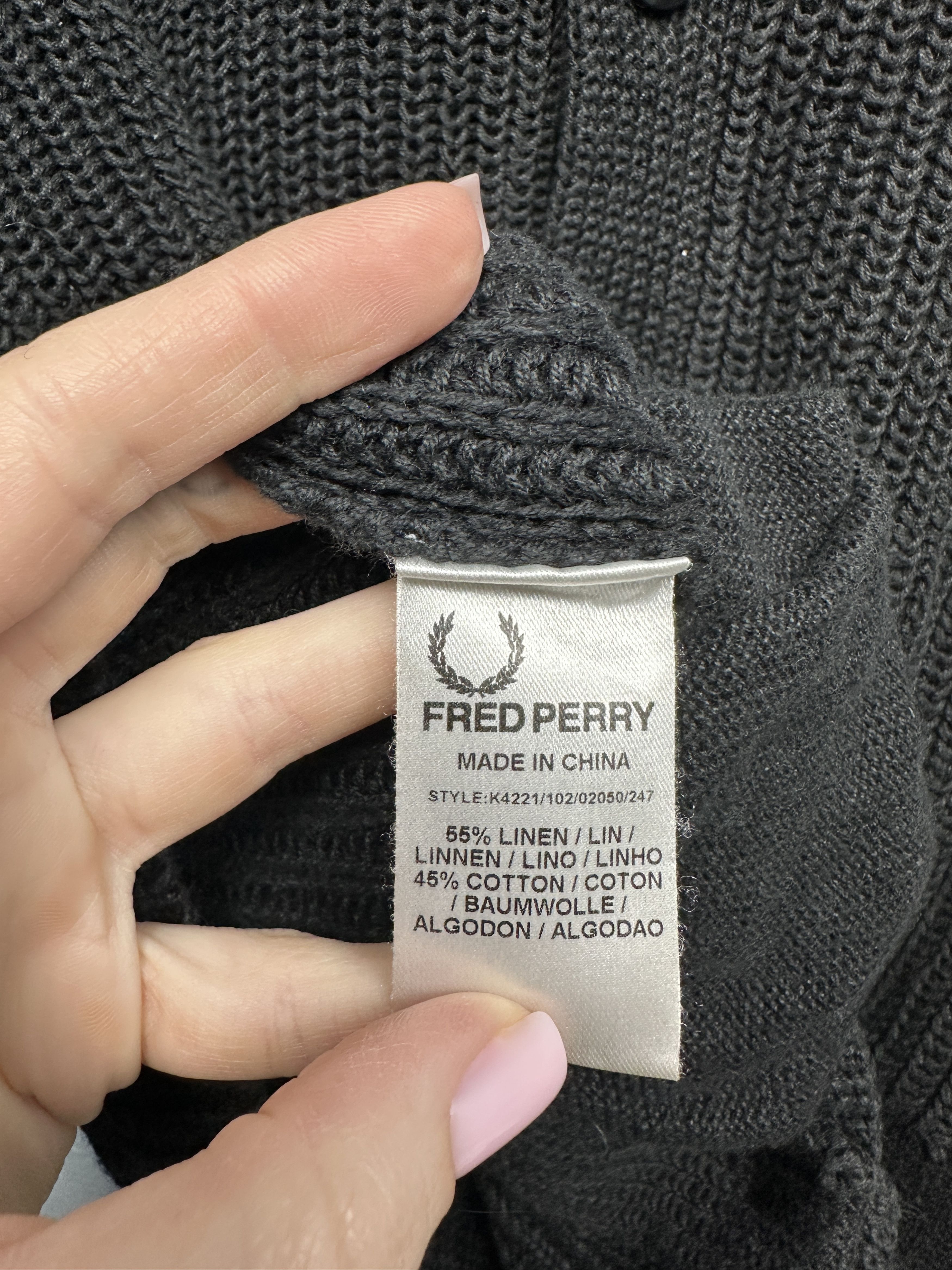 Fred Perry Fred Perry Vintage Mens LINEN Knit Cardigan Sweater Jumper Size US M / EU 48-50 / 2 - 5 Thumbnail