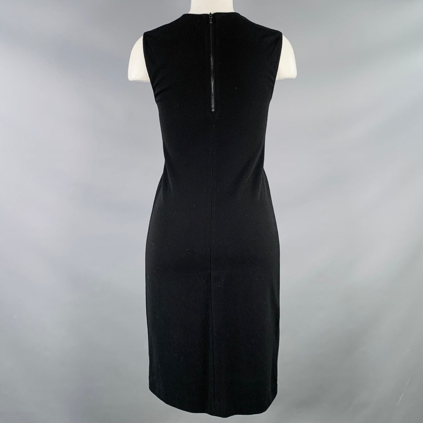 Vince VINCE Size XS Black Viscose Blend Sleeveless Midi Dress Size XS / US 0-2 / IT 36-38 - 3 Thumbnail