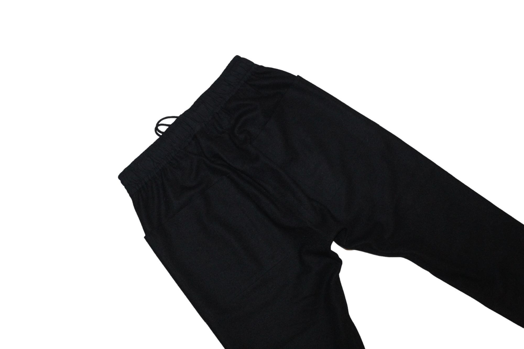 Aleksandr Manamis Barbara Alan Flannel Wool Drawsting Straight-Leg Cropp Pants Size US 32 / EU 48 - 3 Thumbnail