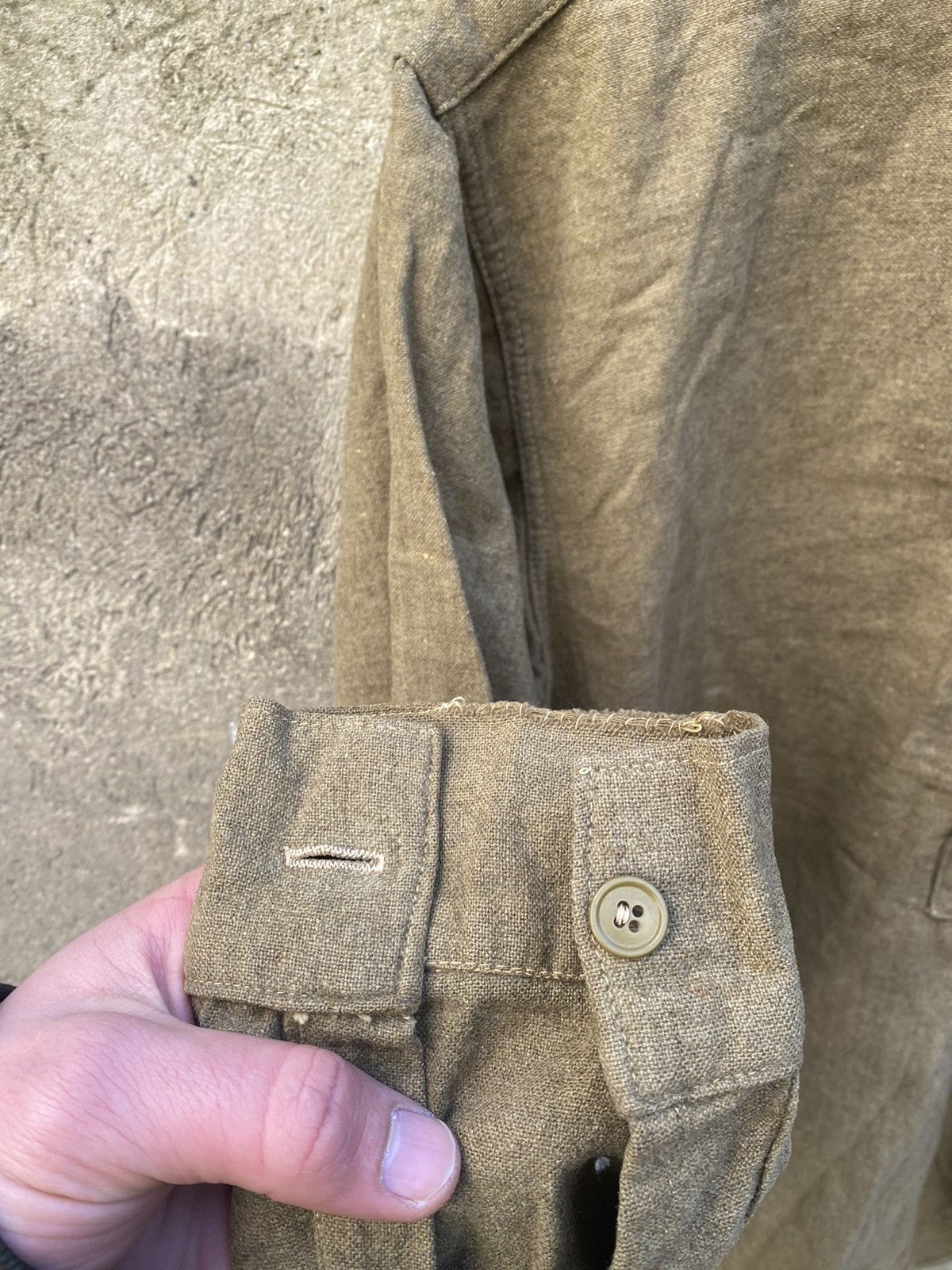 Vintage Vintage 40s British Army Issue Shirt Size US XL / EU 56 / 4 - 6 Thumbnail