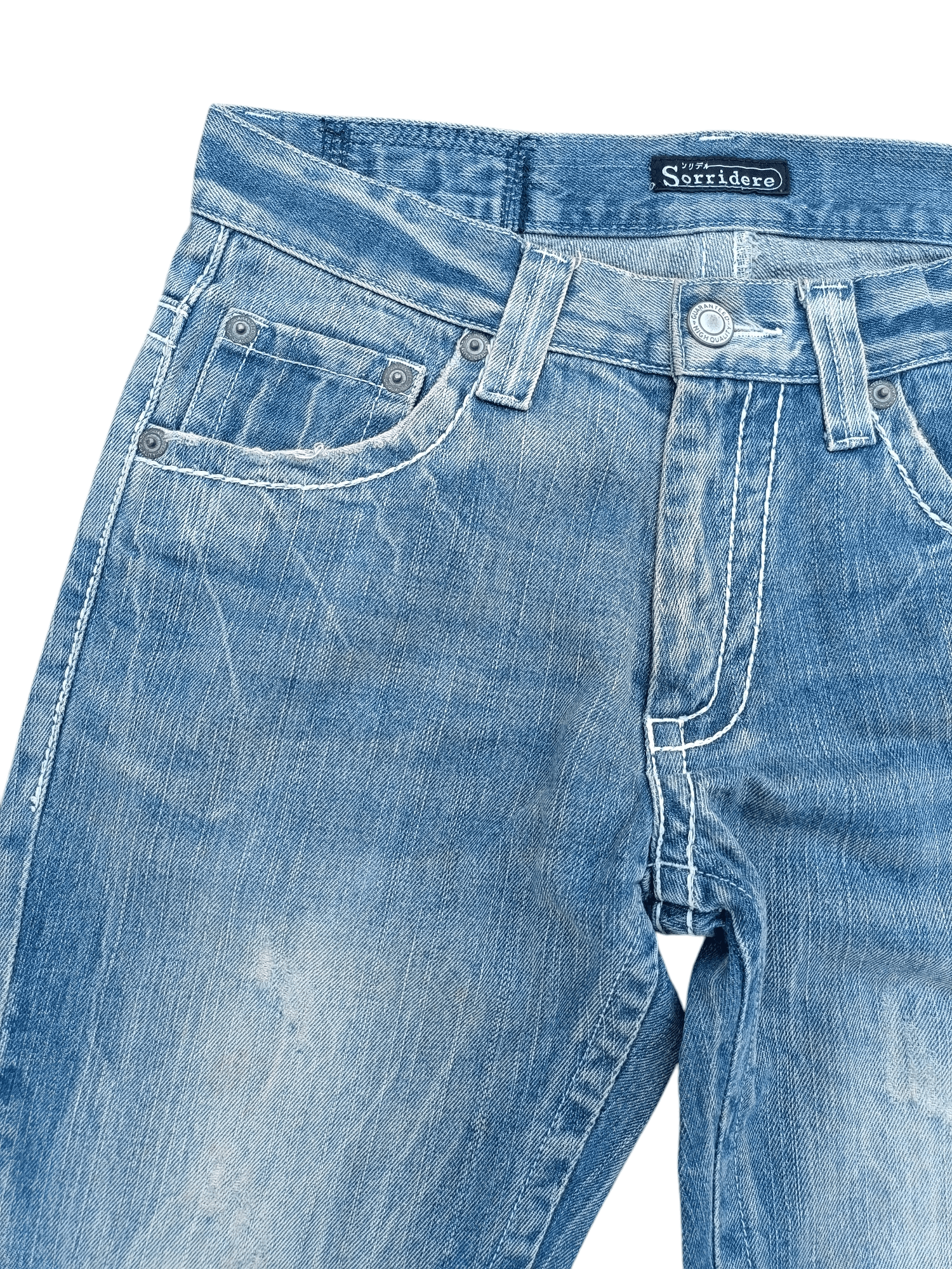 Japanese Brand FLARED Sorridere Rusty Mudwash Distressed Denim Mudmax Size US 31 - 5 Thumbnail