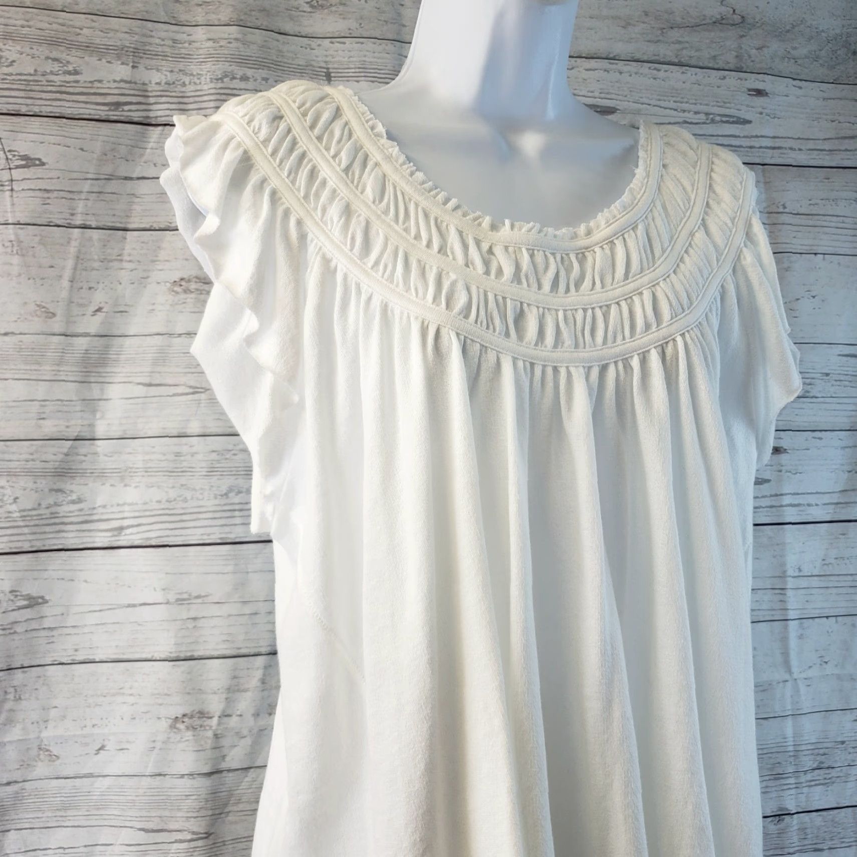 Vintage We The Free Womens Coconut Tee Sz Small Solid Ivory Sleeveless 90s? Size S / US 4 / IT 40 - 2 Thumbnail